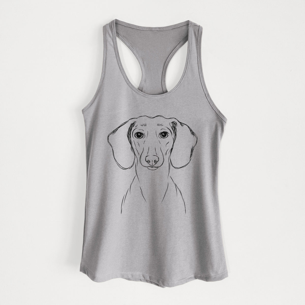 Hans the Dachshund - Women&#39;s Racerback Tanktop