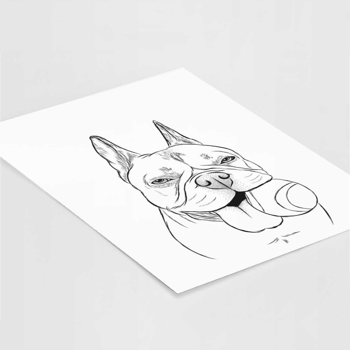 Happy Franco the French Bulldog Art Print