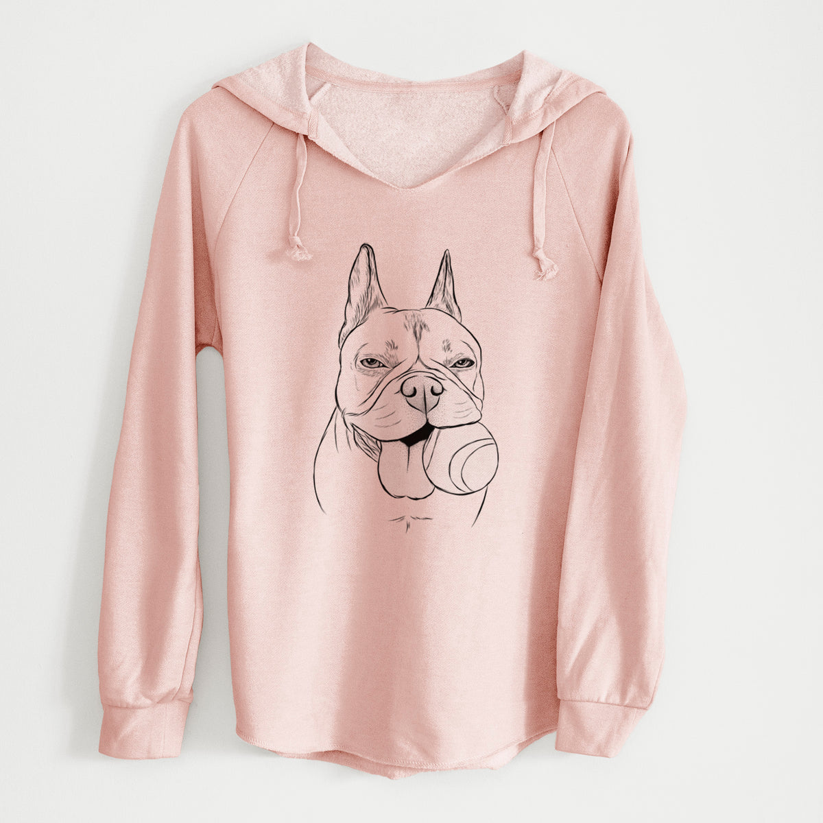 Bare Happy Franco the French Bulldog - Cali Wave Hooded Sweatshirt