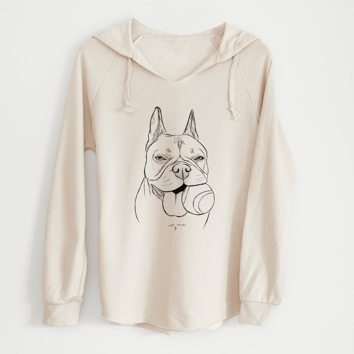 Bare Happy Franco the French Bulldog - Cali Wave Hooded Sweatshirt