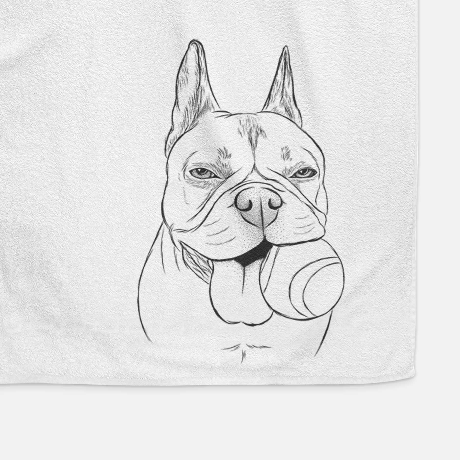 Happy Franco the French Bulldog Decorative Hand Towel