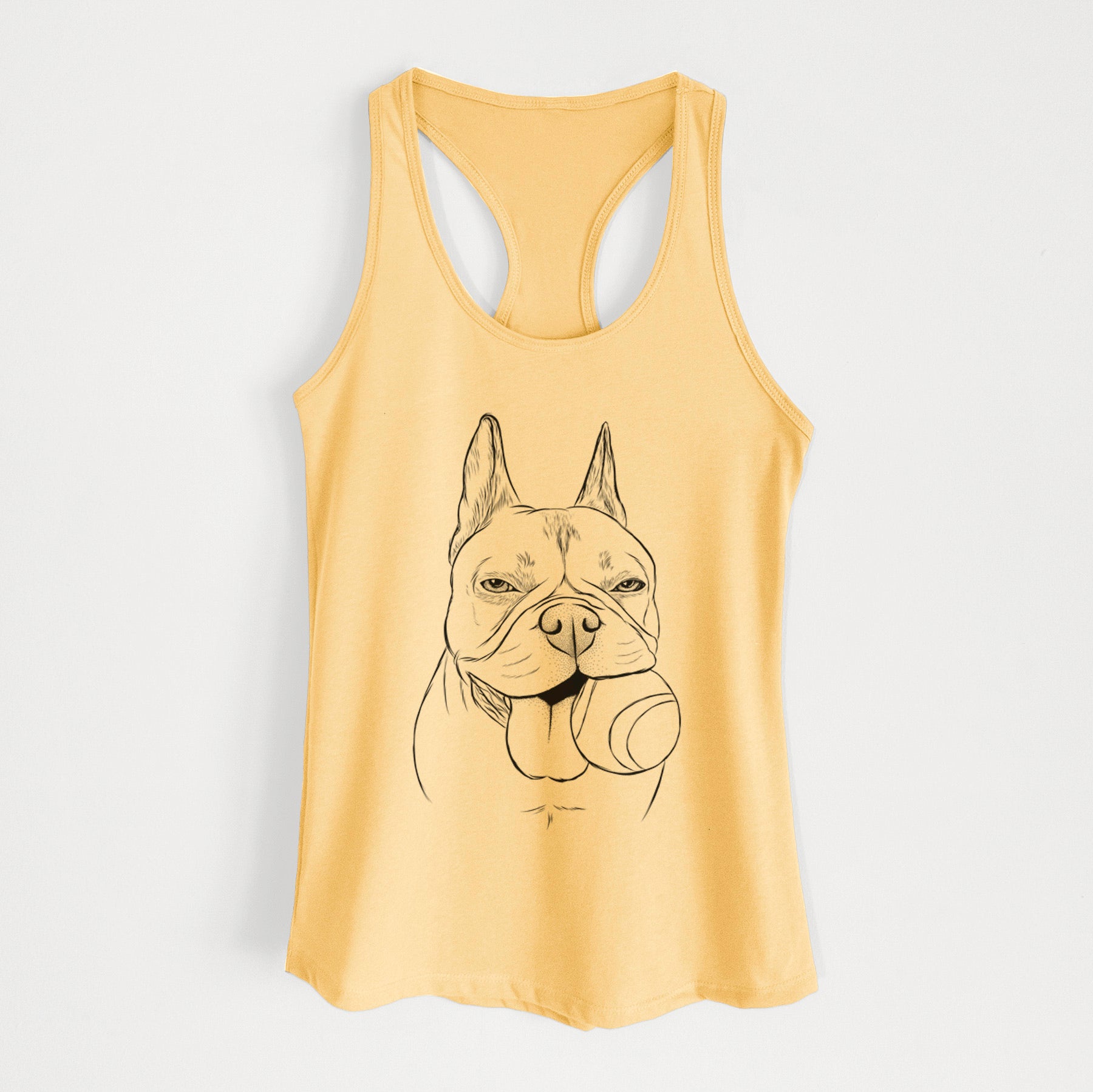 Happy Franco the French Bulldog - Women's Racerback Tanktop