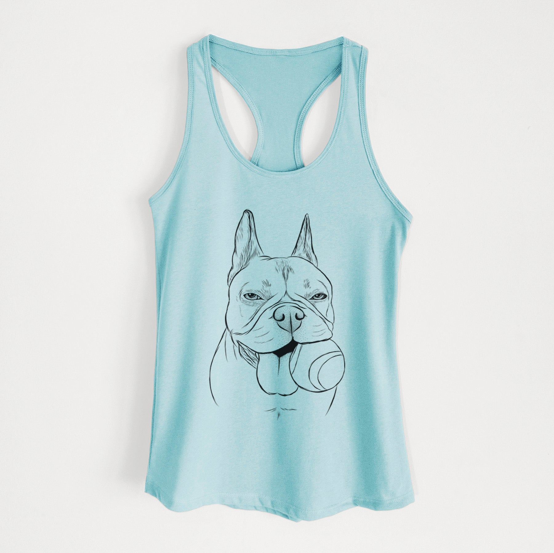 Happy Franco the French Bulldog - Women's Racerback Tanktop