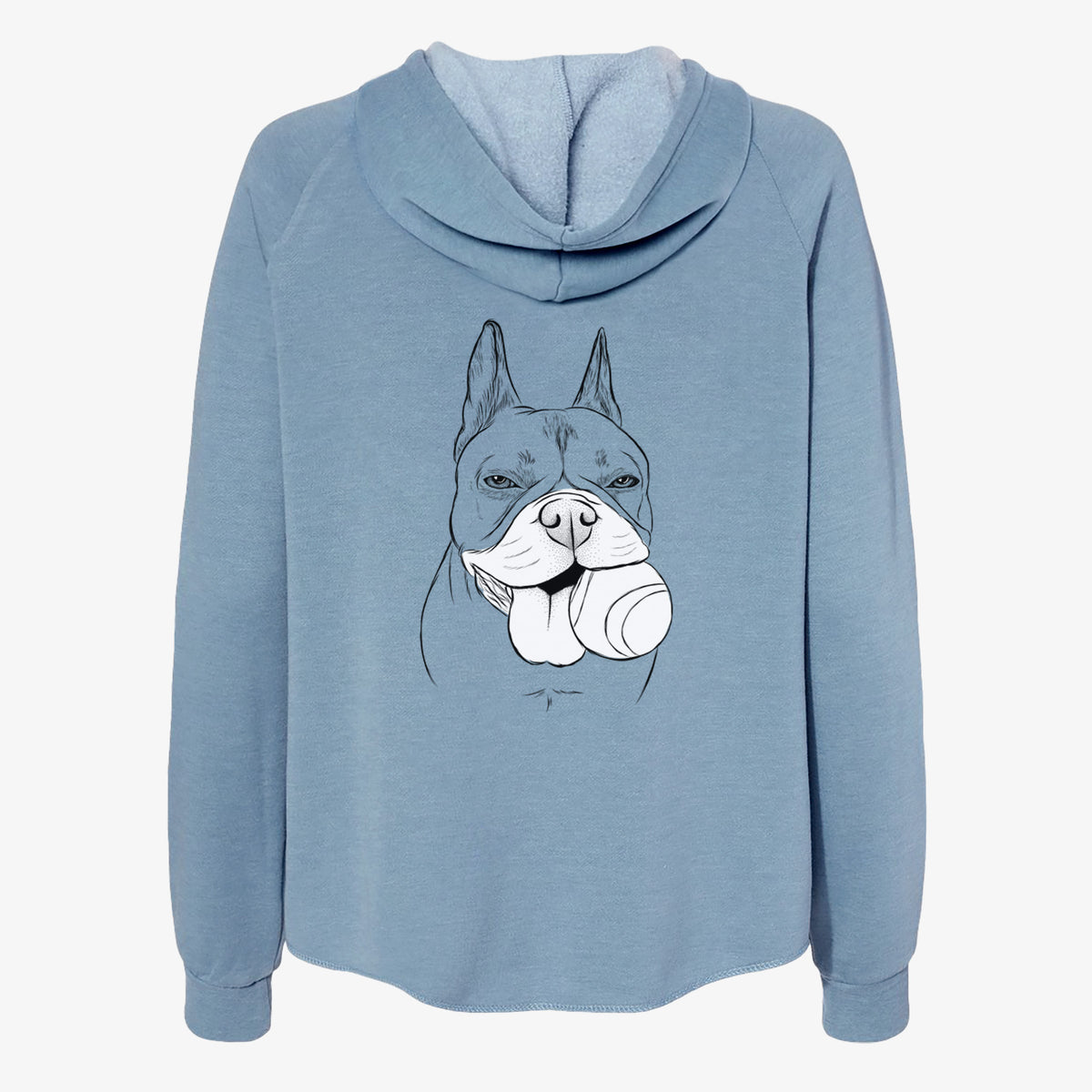 Happy Franco the French Bulldog - Women's Cali Wave Zip-Up Sweatshirt
