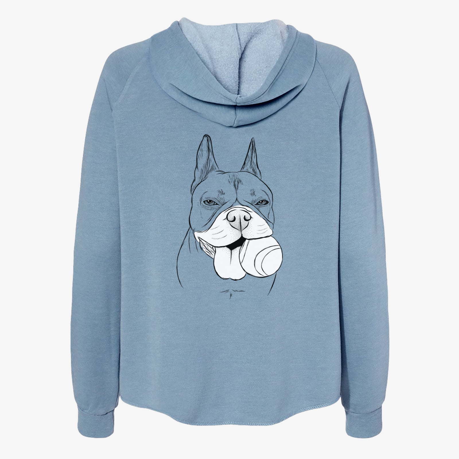 Happy Franco the French Bulldog - Women's Cali Wave Zip-Up Sweatshirt