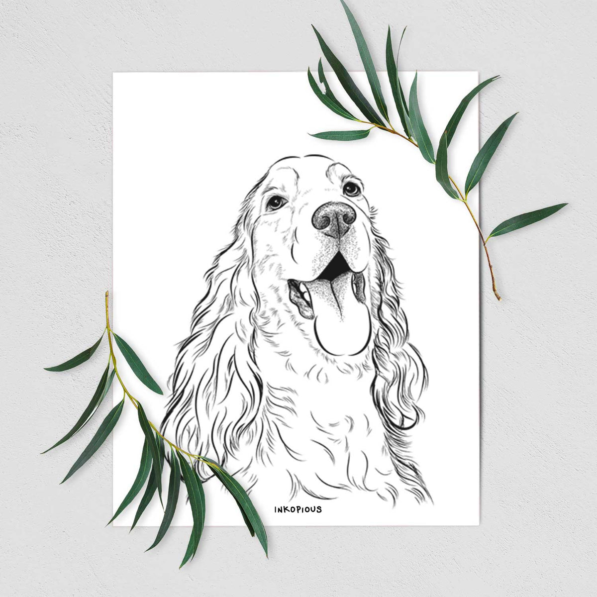 Happy Henry the English Cocker Spaniel Art Print