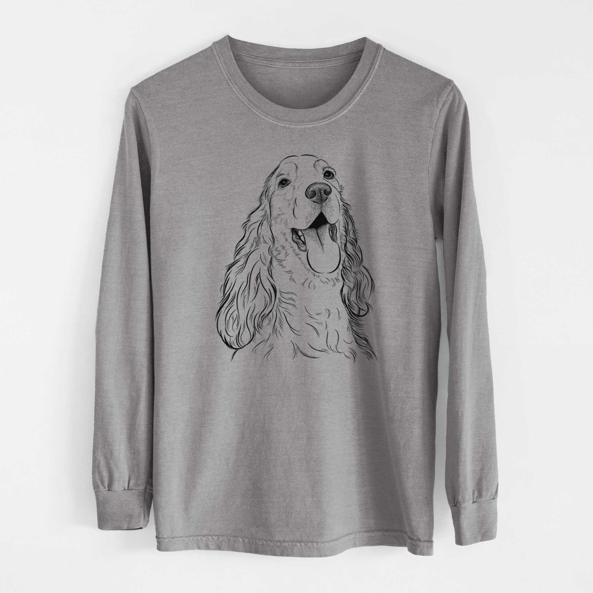 Bare Happy Henry the English Cocker Spaniel - Heavyweight 100% Cotton Long Sleeve