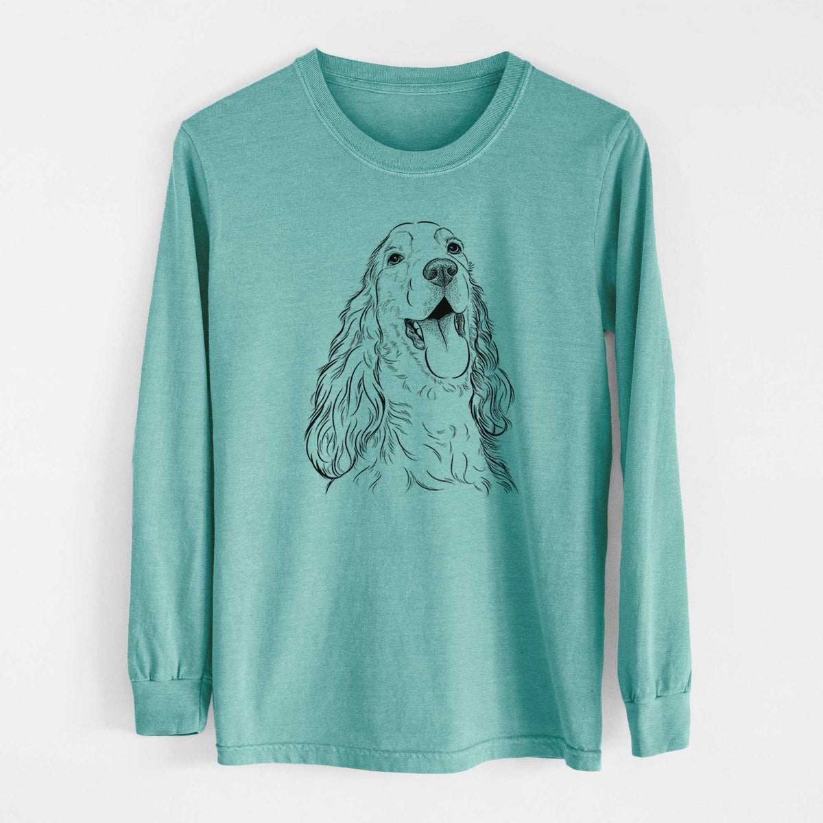 Bare Happy Henry the English Cocker Spaniel - Heavyweight 100% Cotton Long Sleeve