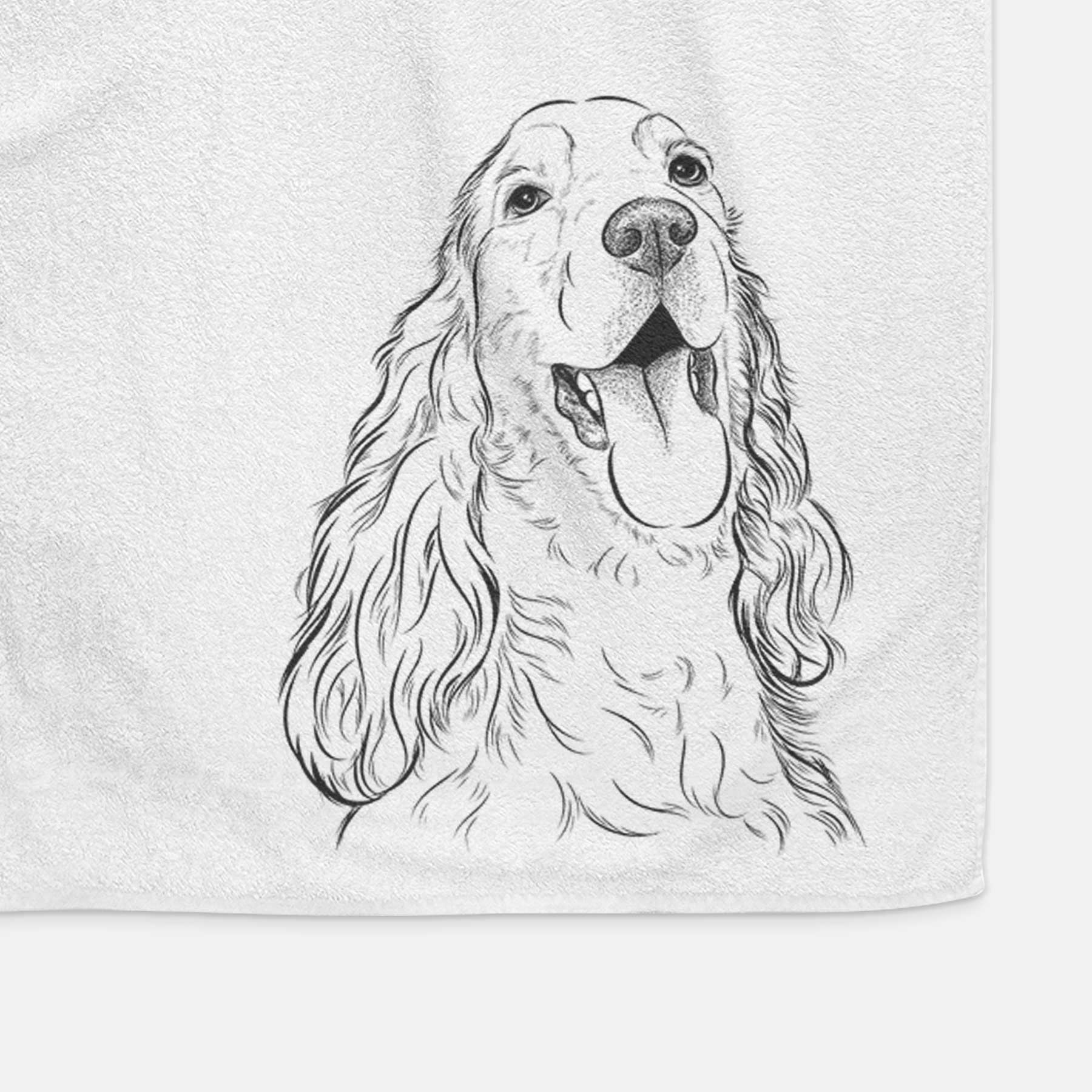 Happy Henry the English Cocker Spaniel Decorative Hand Towel