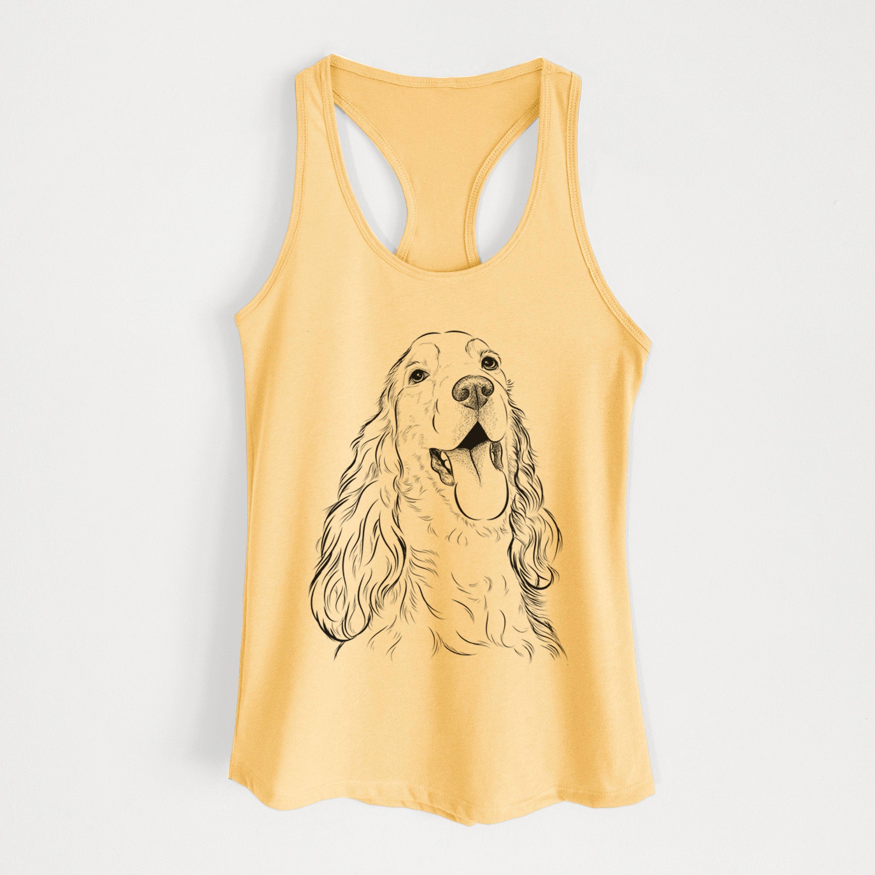 Happy Henry the English Cocker Spaniel - Women's Racerback Tanktop