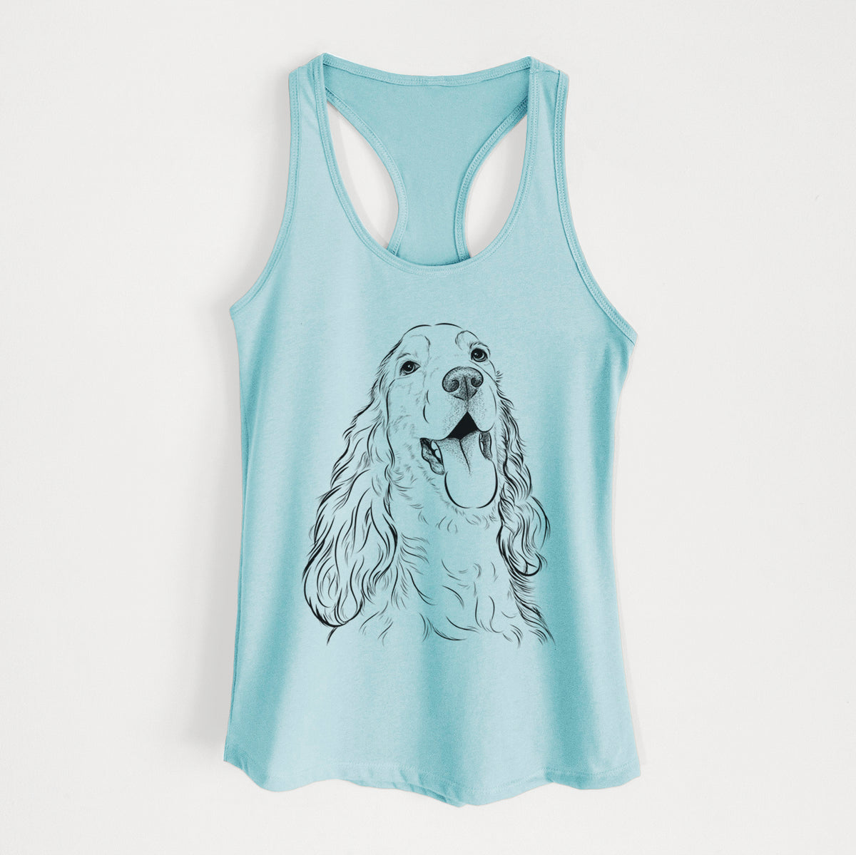 Happy Henry the English Cocker Spaniel - Women's Racerback Tanktop