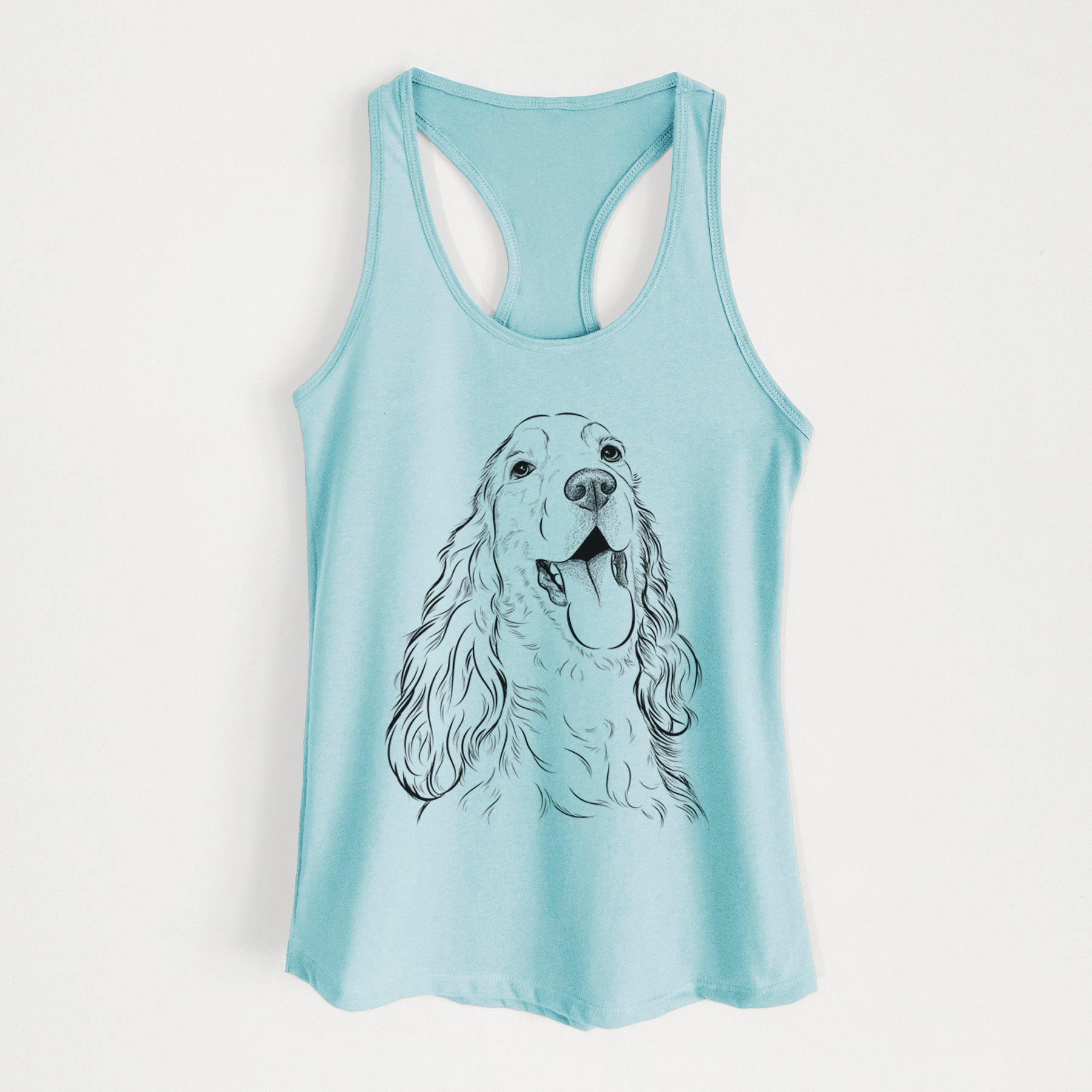 Happy Henry the English Cocker Spaniel - Women's Racerback Tanktop