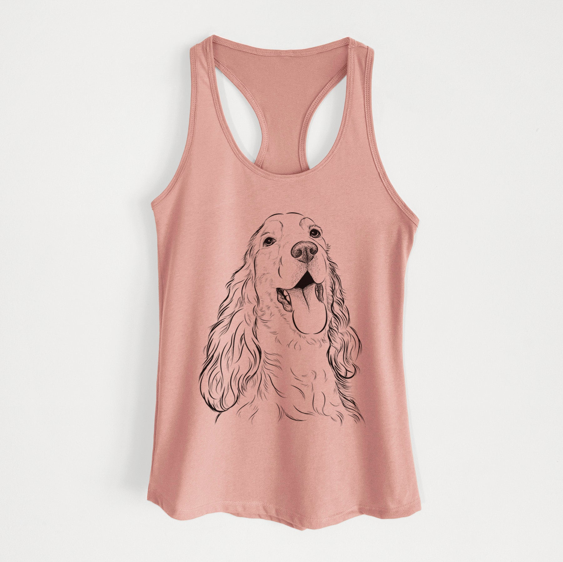 Happy Henry the English Cocker Spaniel - Women's Racerback Tanktop