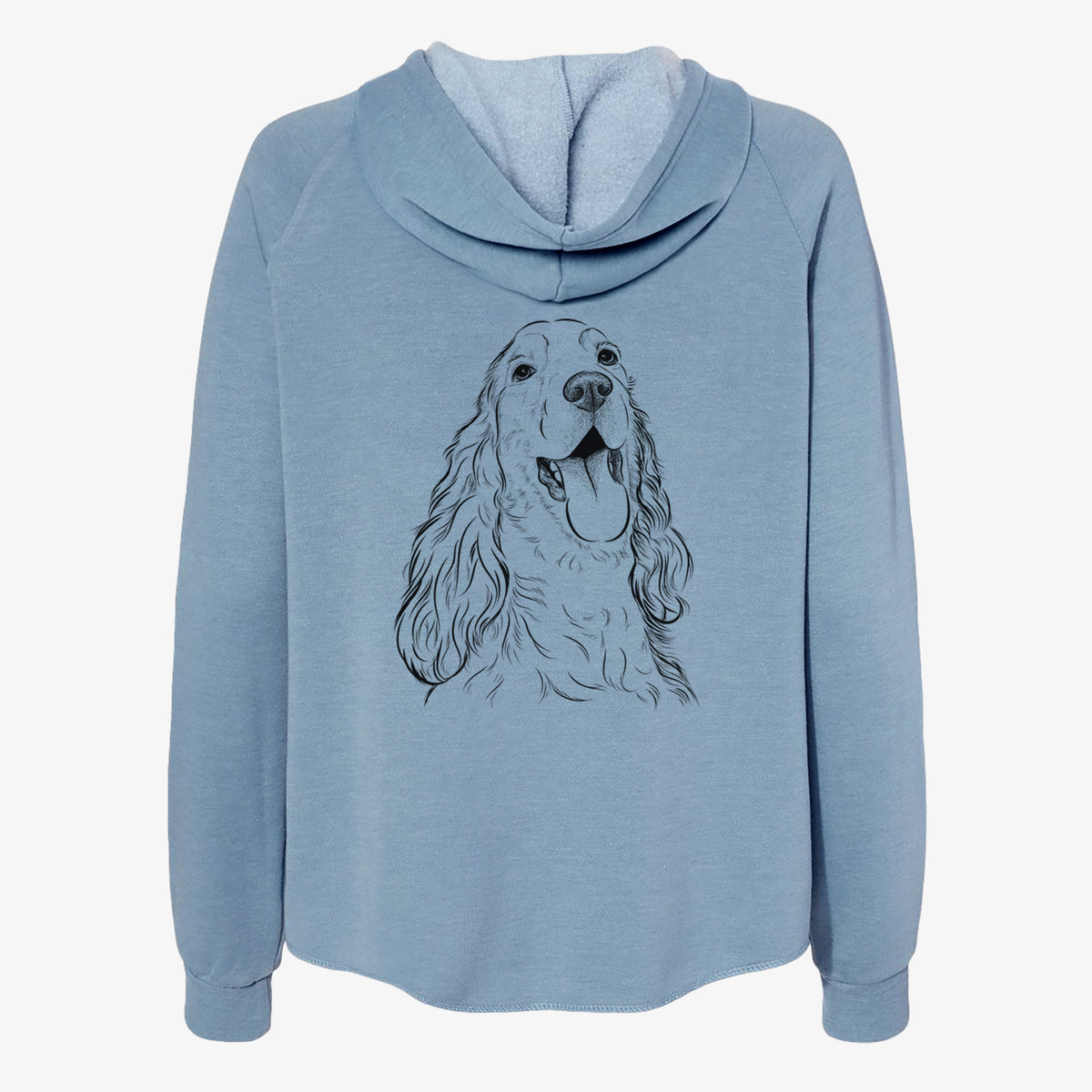 Happy Henry the English Cocker Spaniel - Women's Cali Wave Zip-Up Sweatshirt