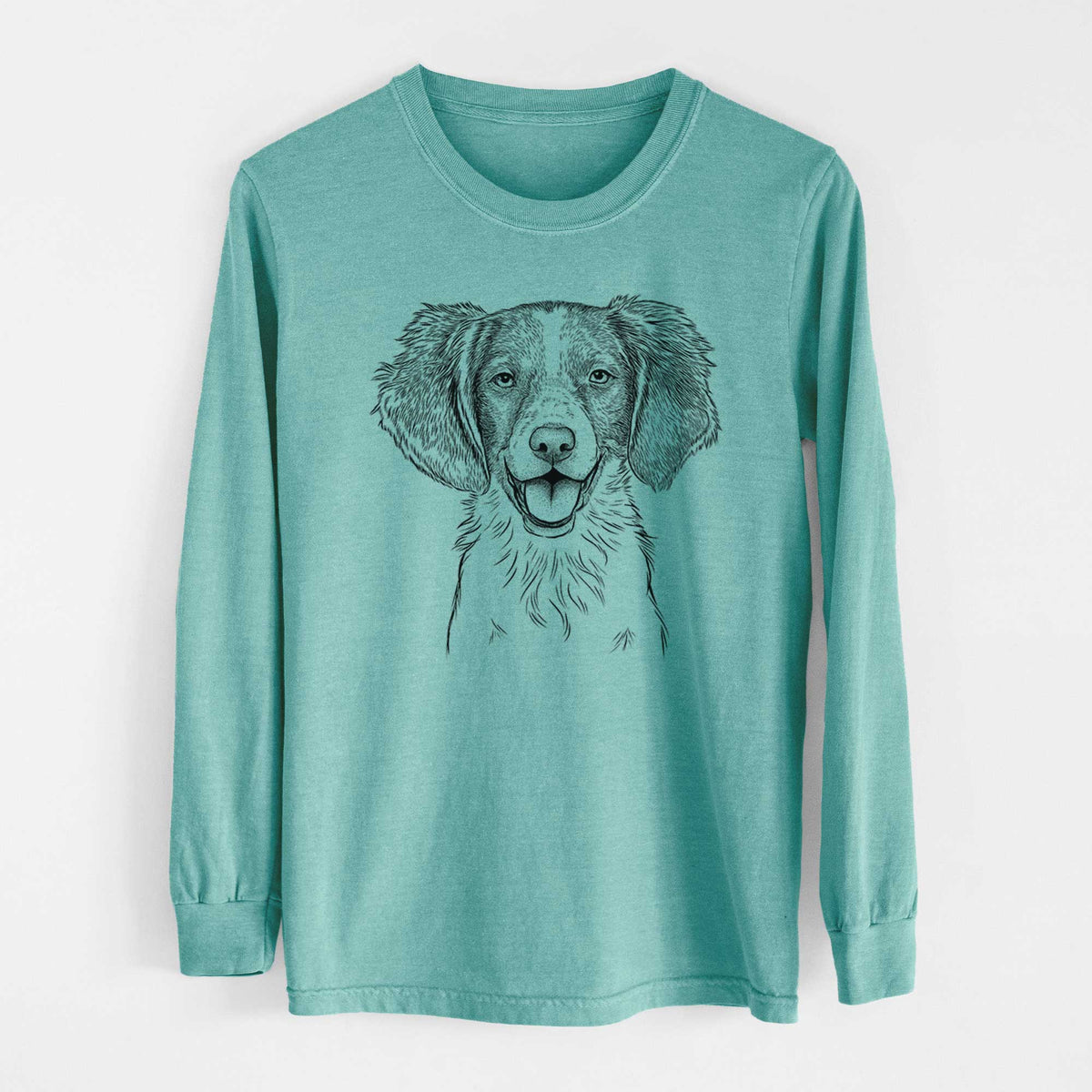 Bare Happy Holly the Brittany Spaniel - Heavyweight 100% Cotton Long Sleeve