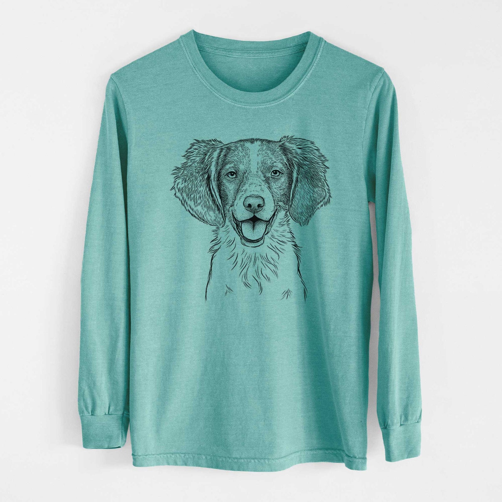 Bare Happy Holly the Brittany Spaniel - Heavyweight 100% Cotton Long Sleeve