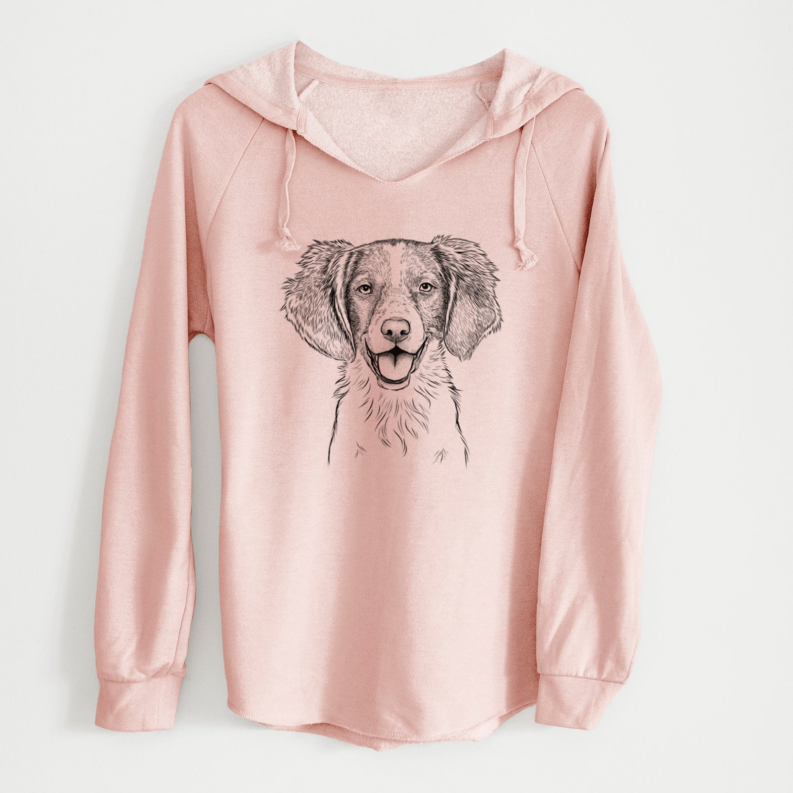 Bare Happy Holly the Brittany Spaniel - Cali Wave Hooded Sweatshirt