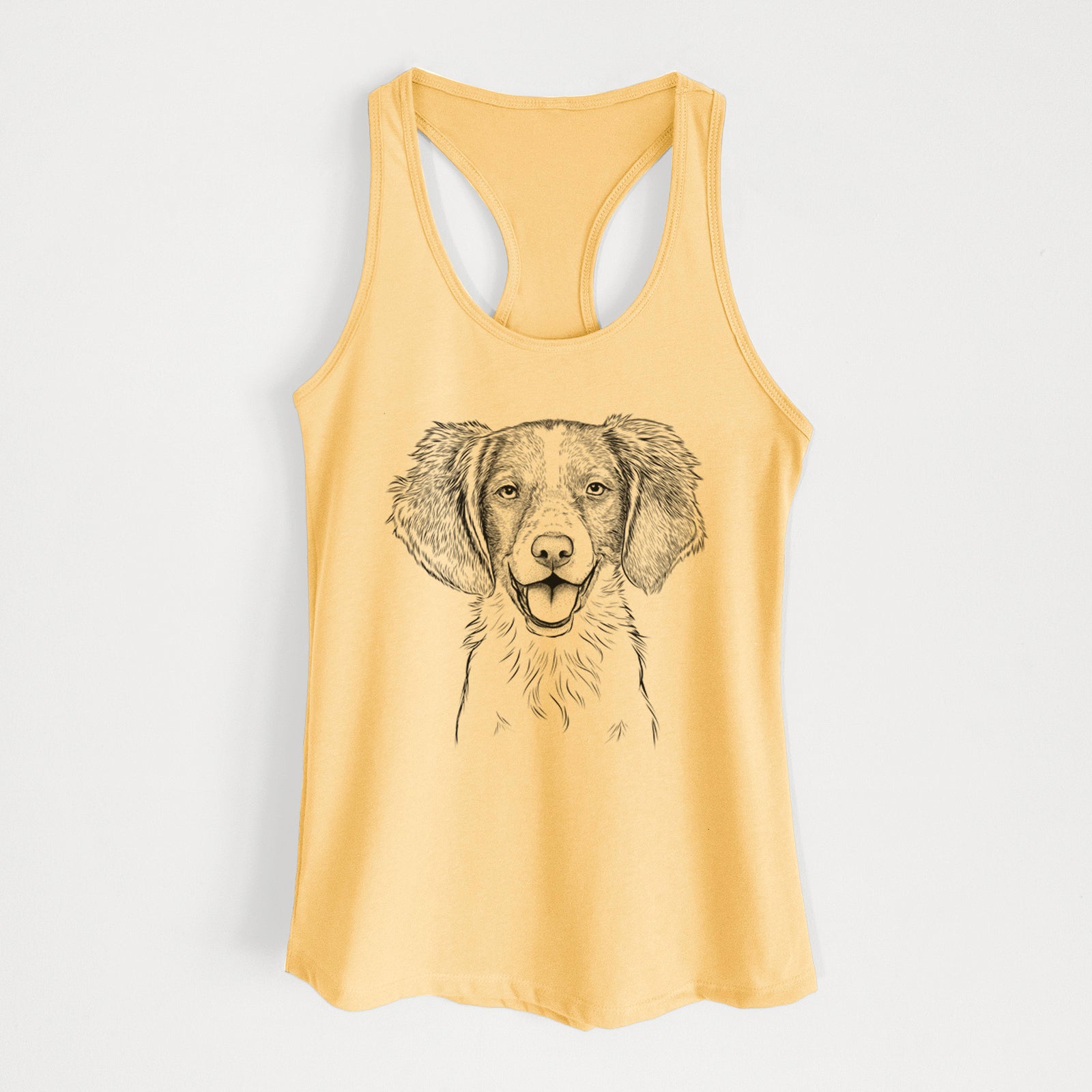 Happy Holly the Brittany Spaniel - Women's Racerback Tanktop