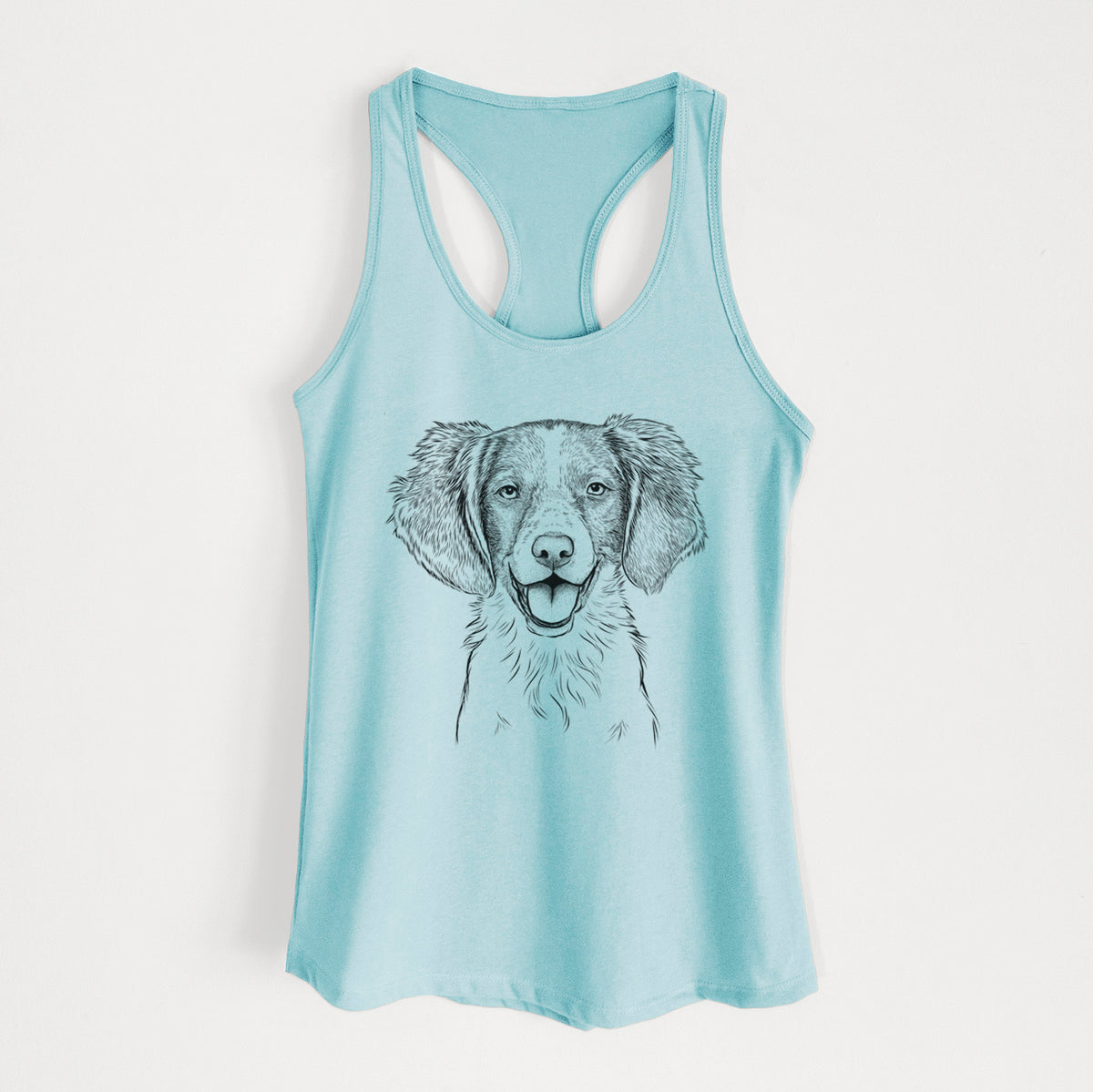 Happy Holly the Brittany Spaniel - Women's Racerback Tanktop