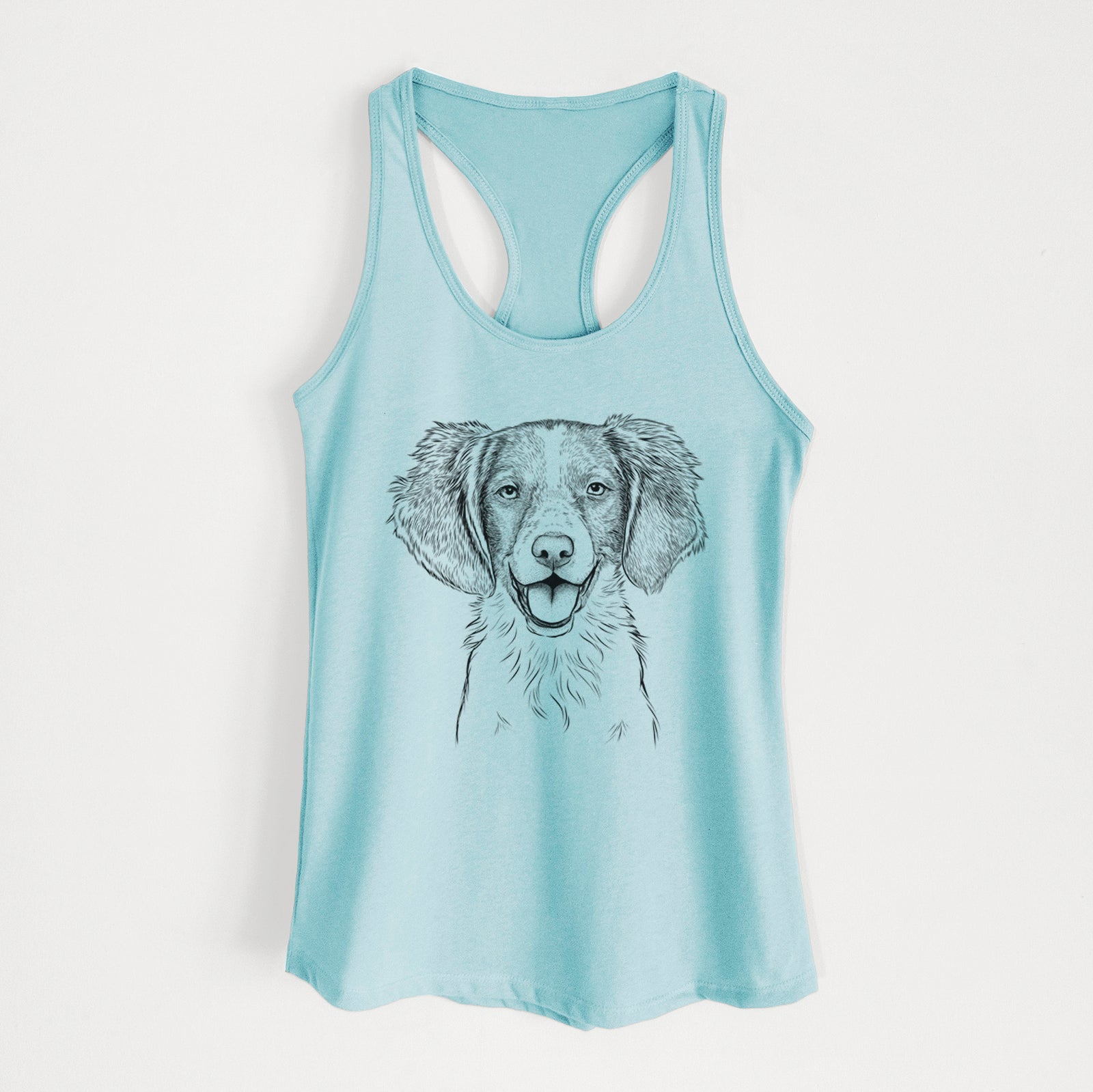 Happy Holly the Brittany Spaniel - Women's Racerback Tanktop