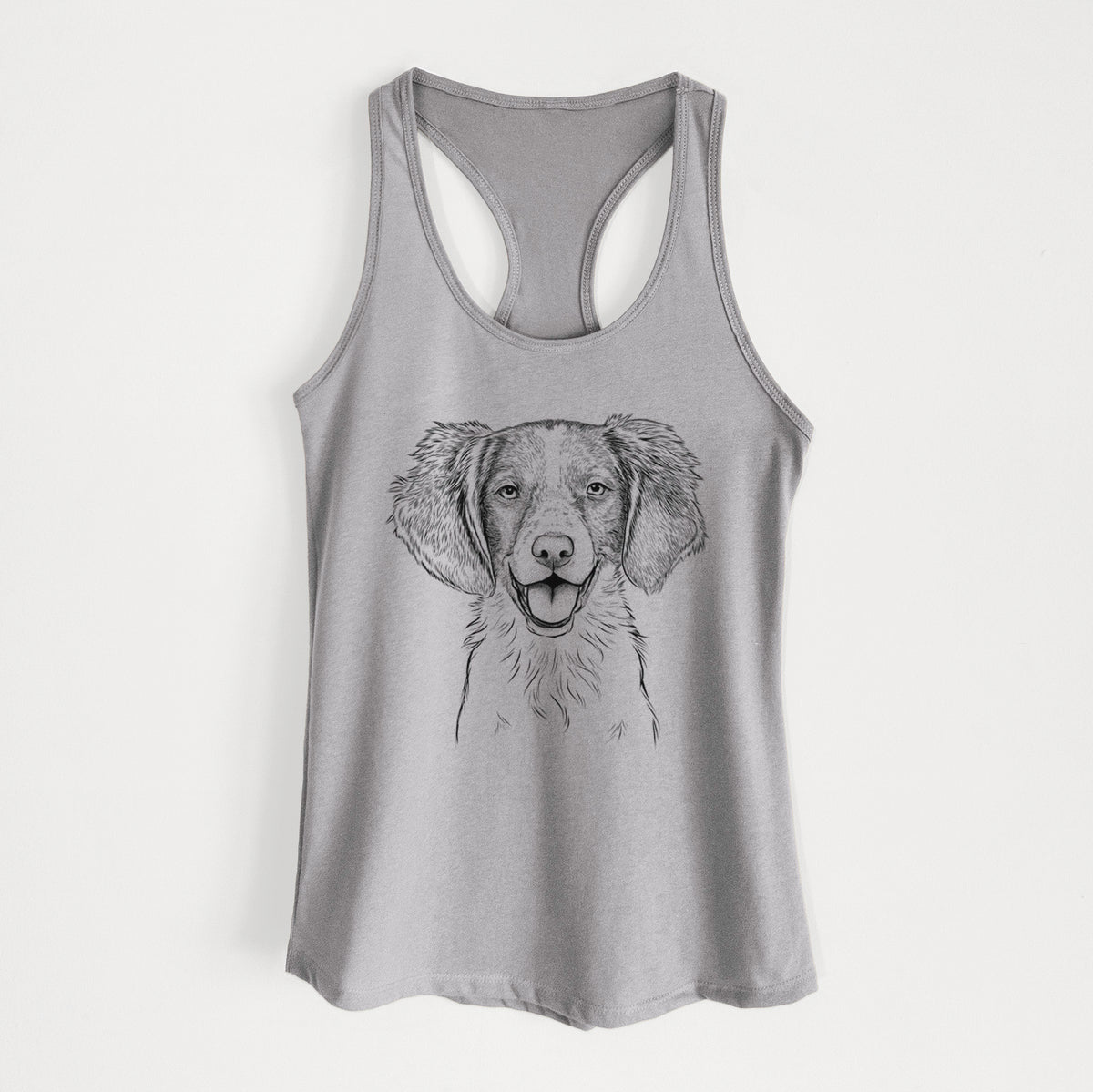 Happy Holly the Brittany Spaniel - Women's Racerback Tanktop