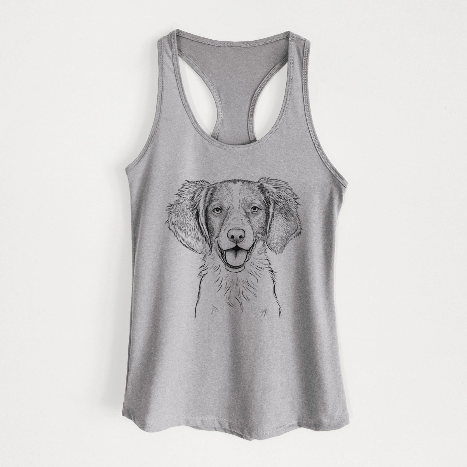 Happy Holly the Brittany Spaniel - Women's Racerback Tanktop