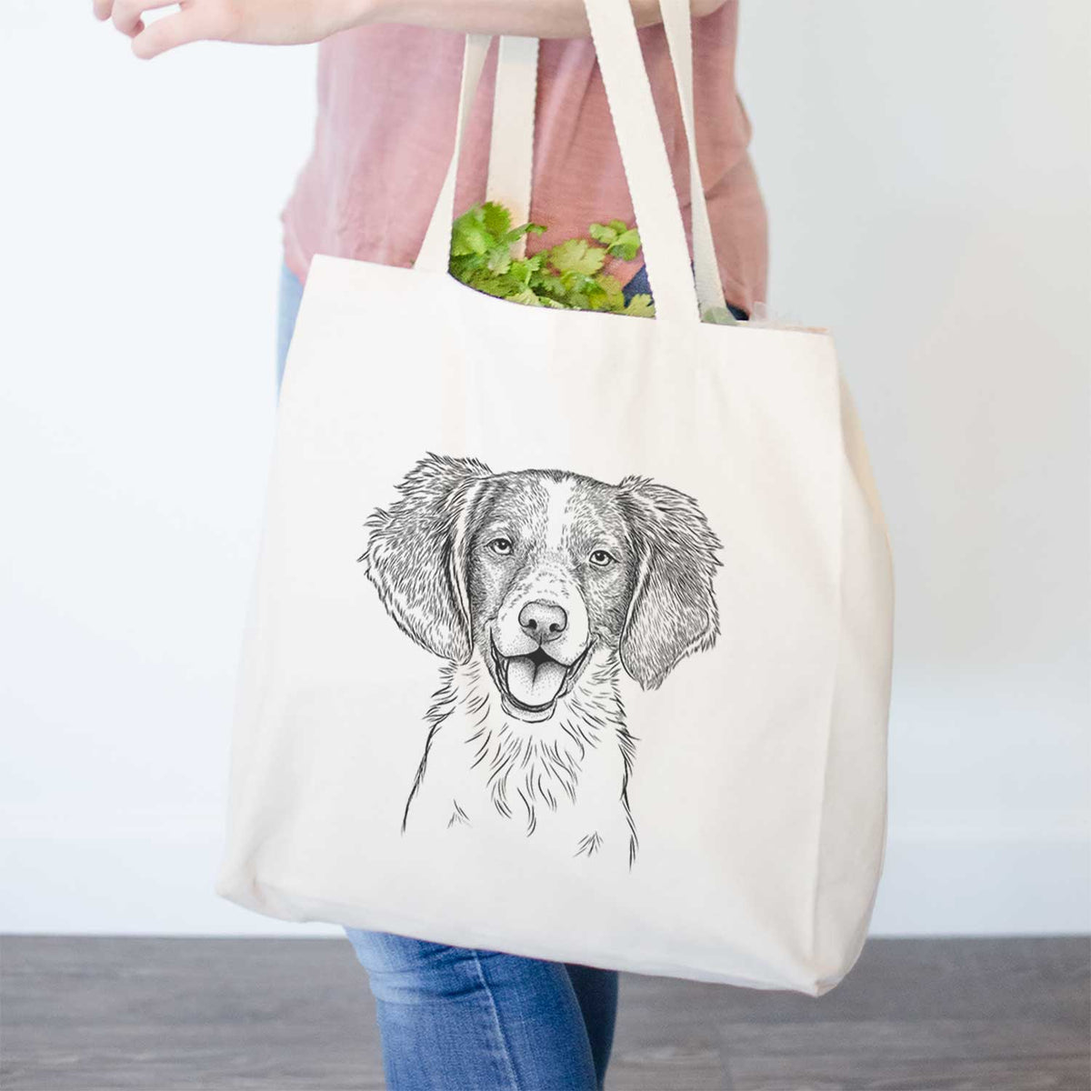 Happy Holly the Brittany Spaniel - Tote Bag