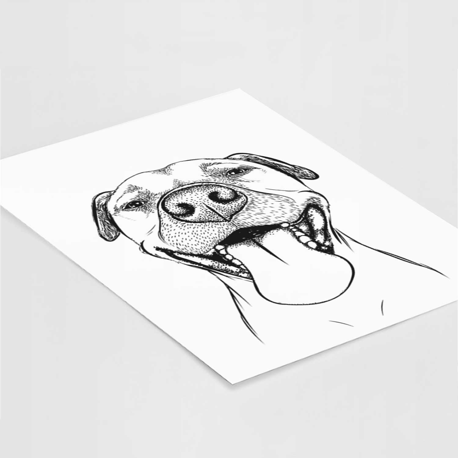 Happy Jack the Mixed Breed Art Print