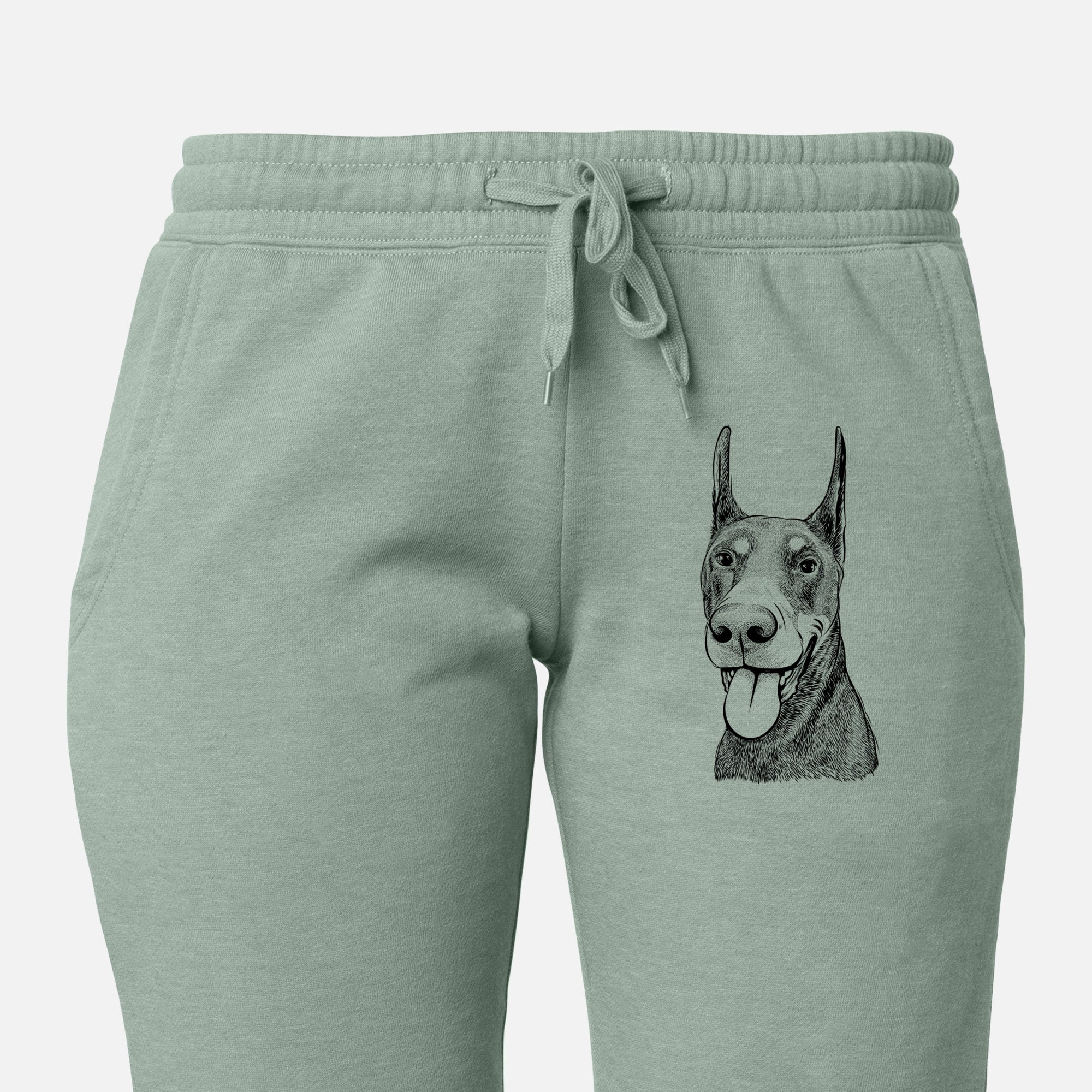 Happy Sunny the Doberman Pinscher - Women's Cali Wave Joggers