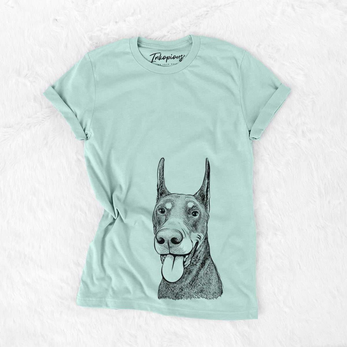 Happy Sunny the Doberman Pinscher - Bella Canvas Unisex Crewneck