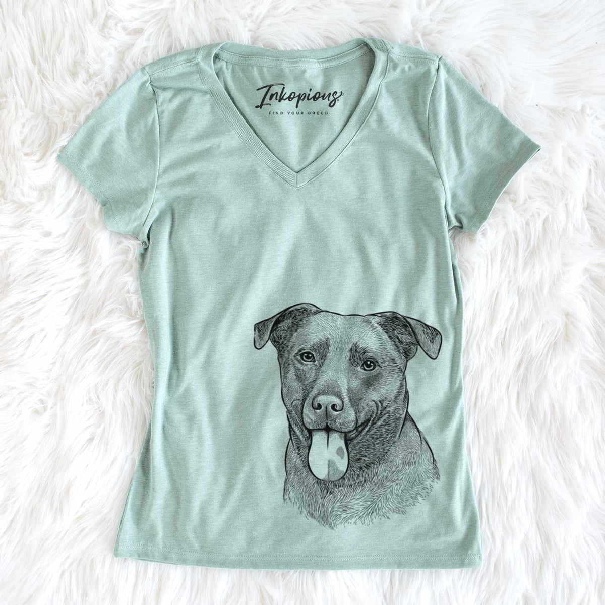 Harbor the Mixed Breed - Women&#39;s V-neck Shirt