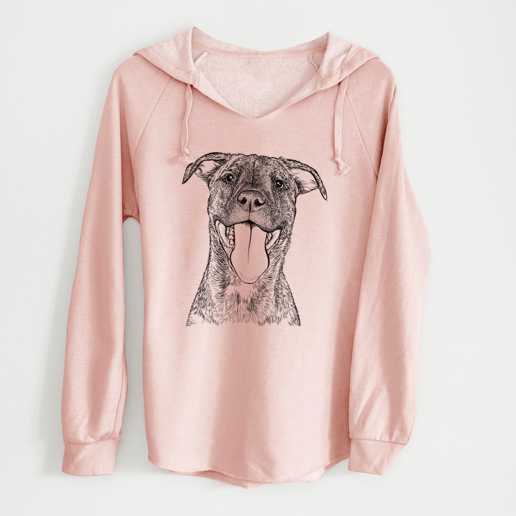 Bare Harley the Pitbull Mix - Cali Wave Hooded Sweatshirt