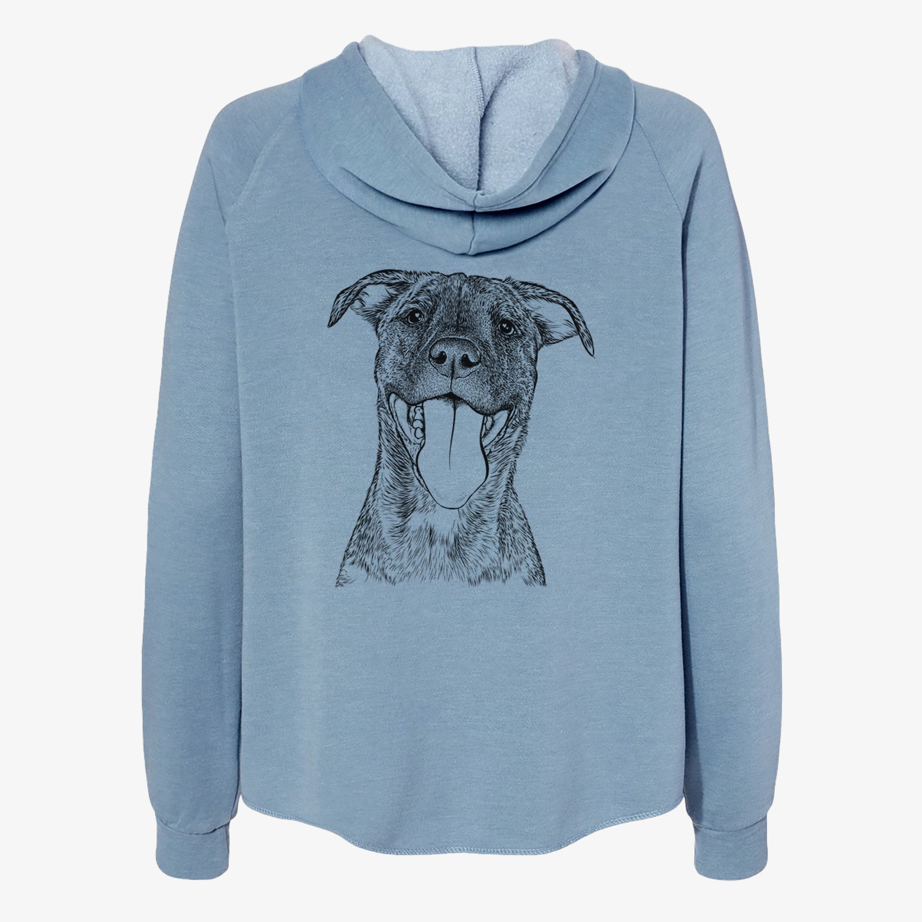 Harley the Pitbull Mix - Women's Cali Wave Zip-Up Sweatshirt