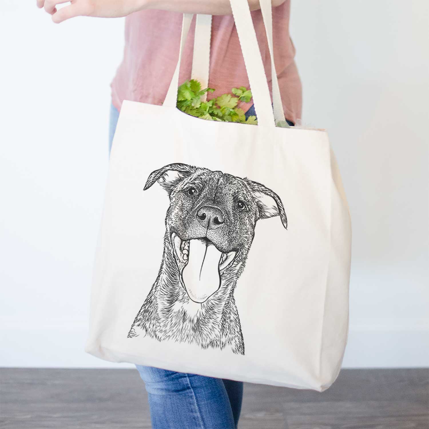 Harley the Pitbull Mix - Tote Bag