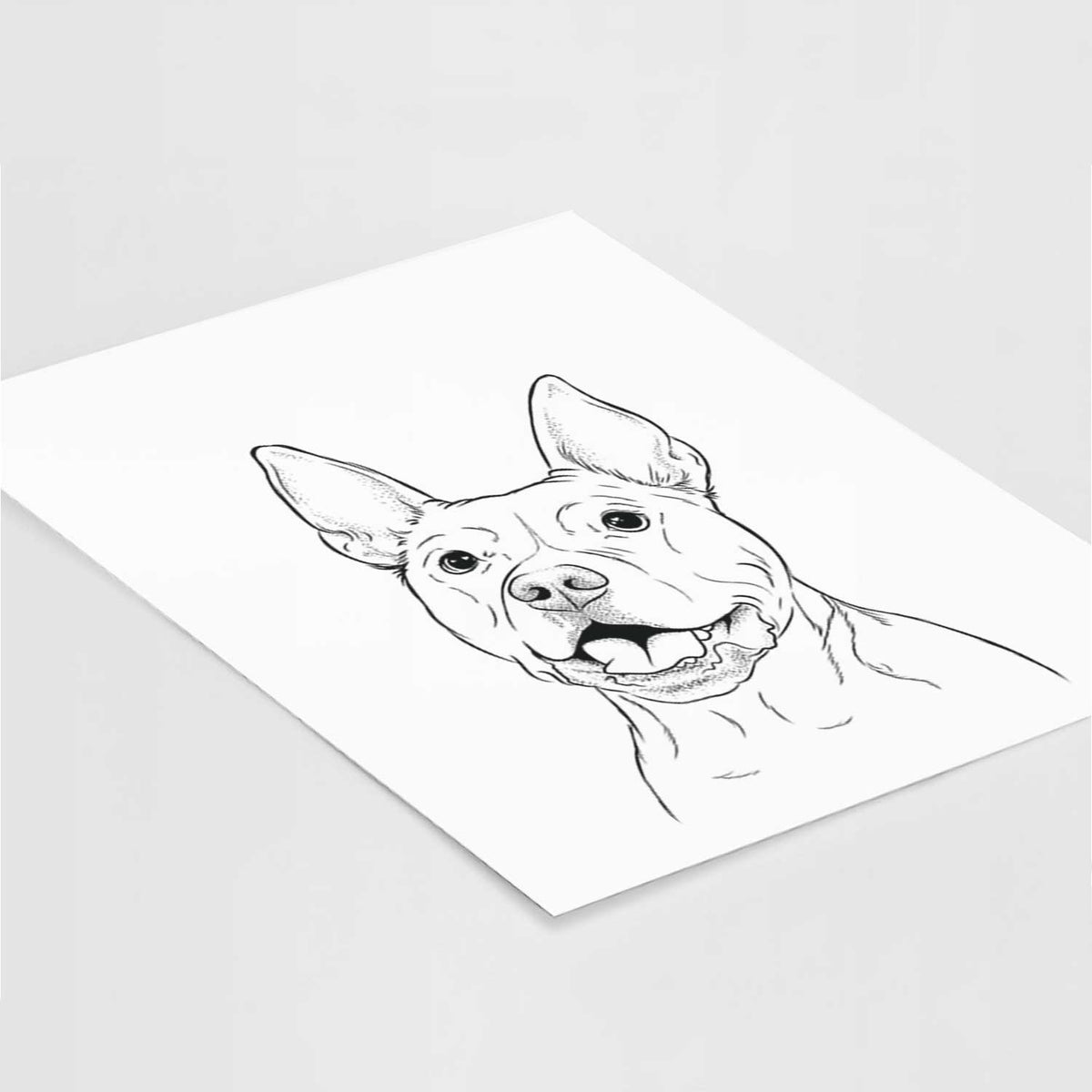 Harley the Pitbull Art Print