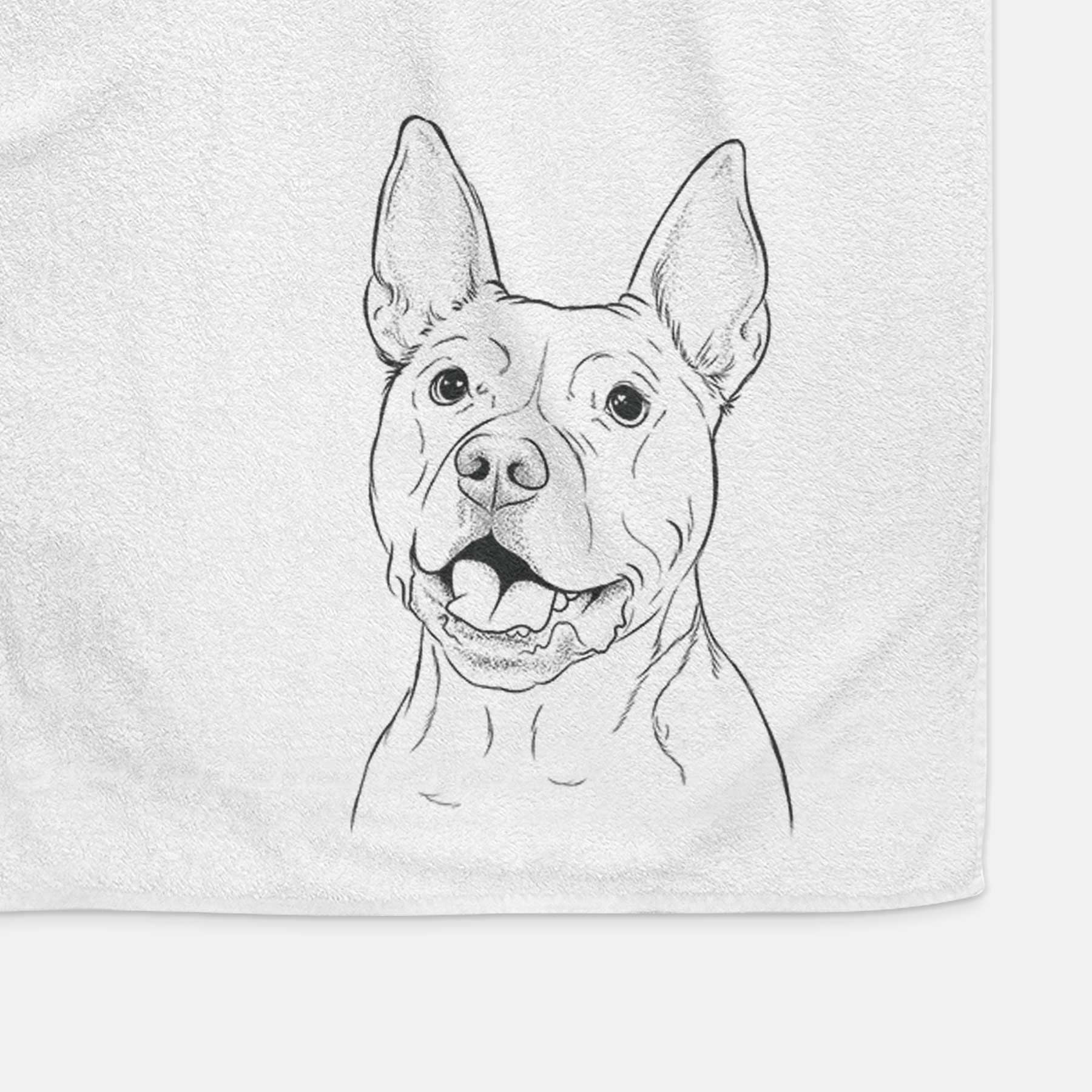 Harley the Pitbull Decorative Hand Towel