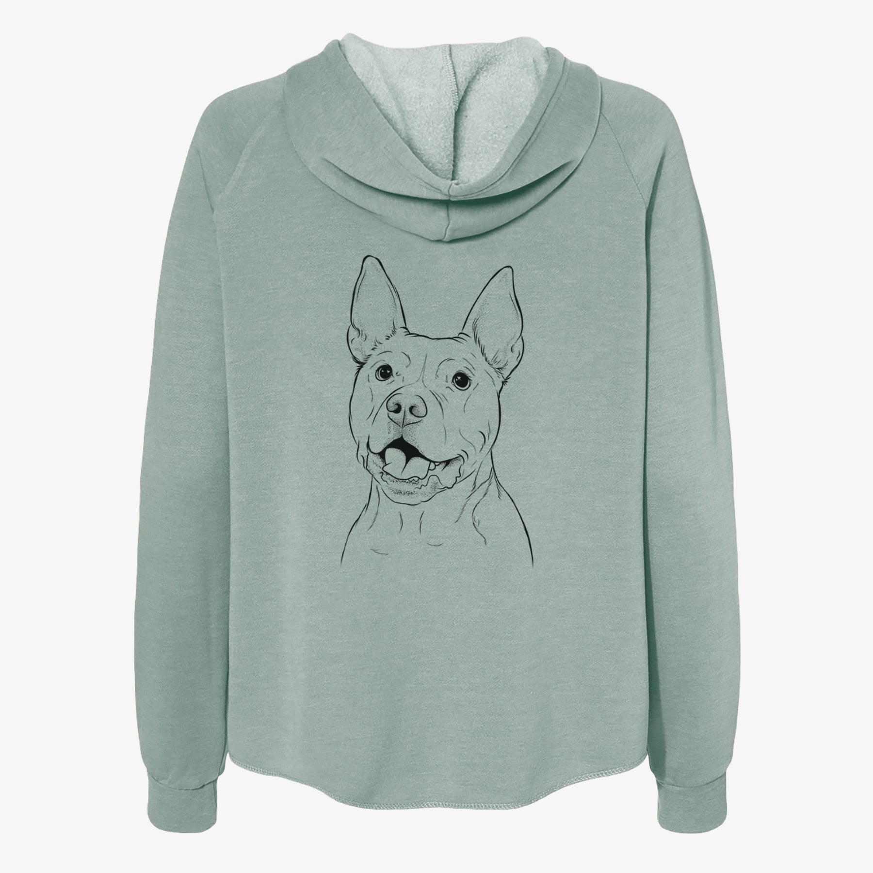 Harley the Pitbull - Women's Cali Wave Zip-Up Sweatshirt