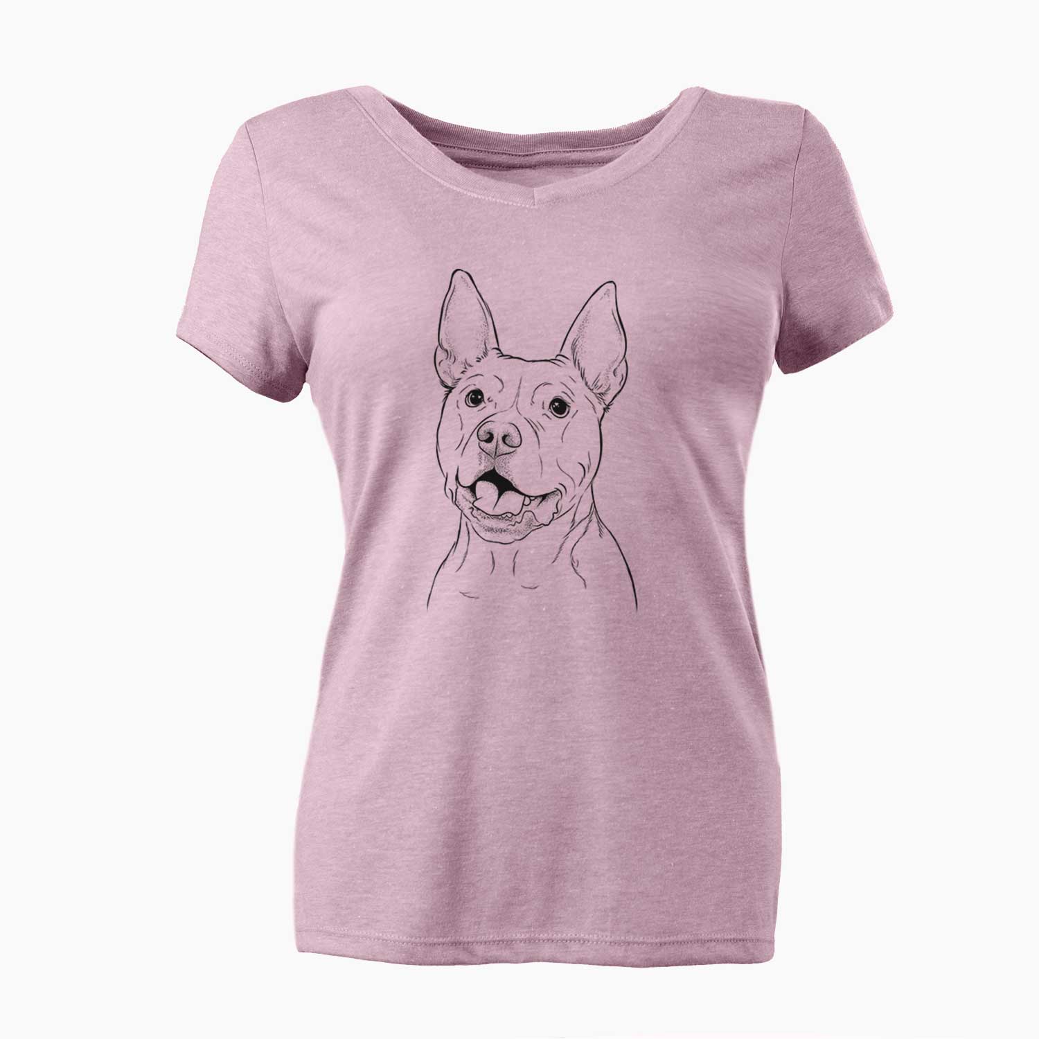 Bare Harley the Pitbull - Women's V-neck Shirt