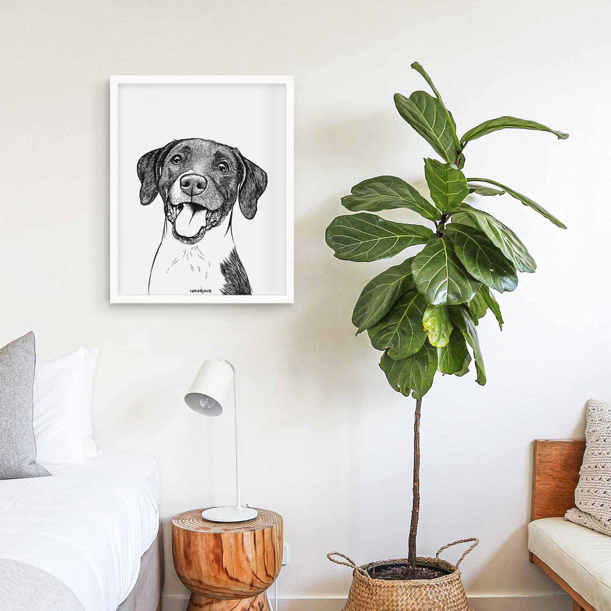 Harper the Mixed Breed Art Print