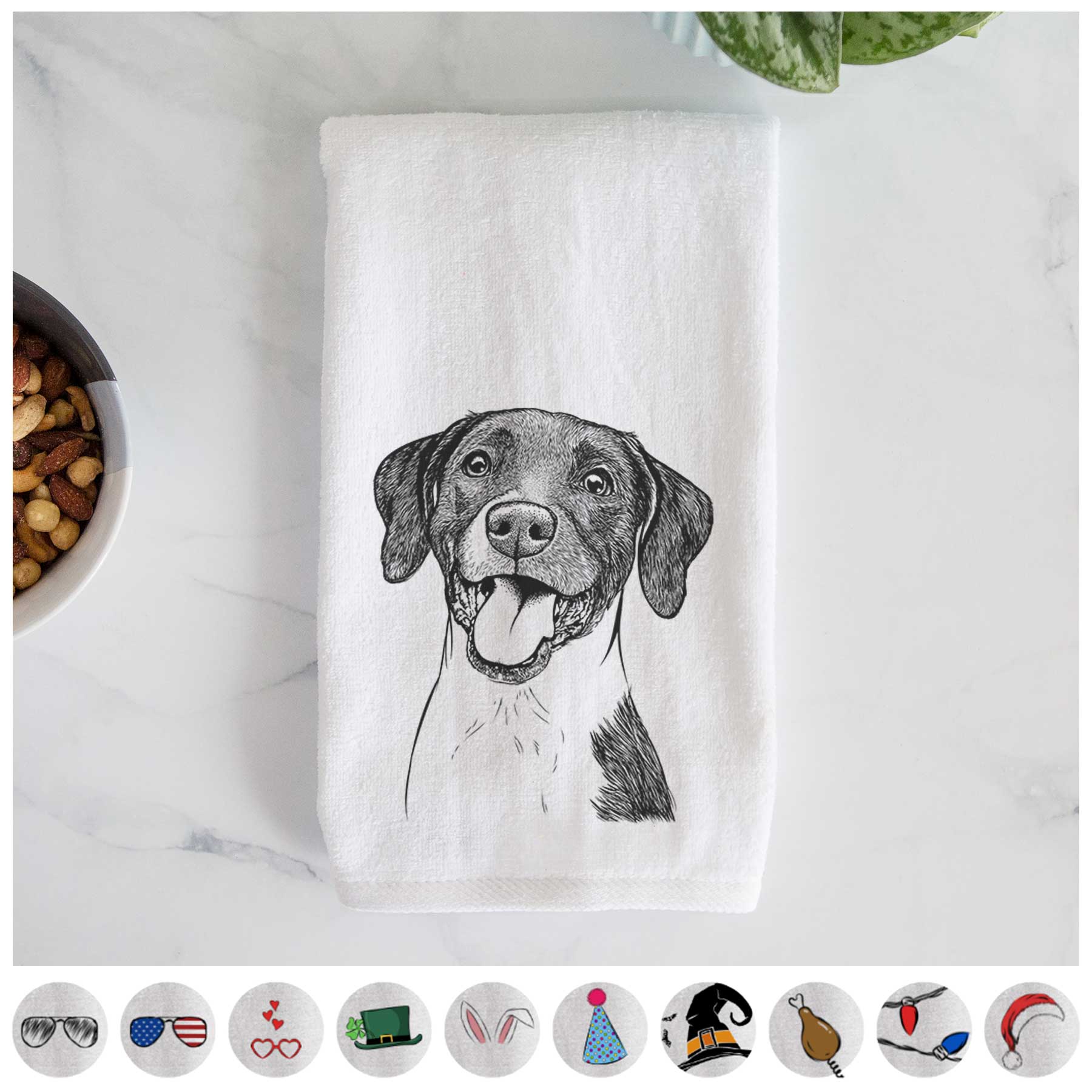 Harper the Mixed Breed Decorative Hand Towel