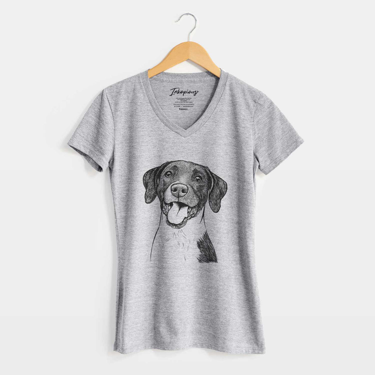 Bare Harper the Mixed Breed - Women's V-neck Shirt