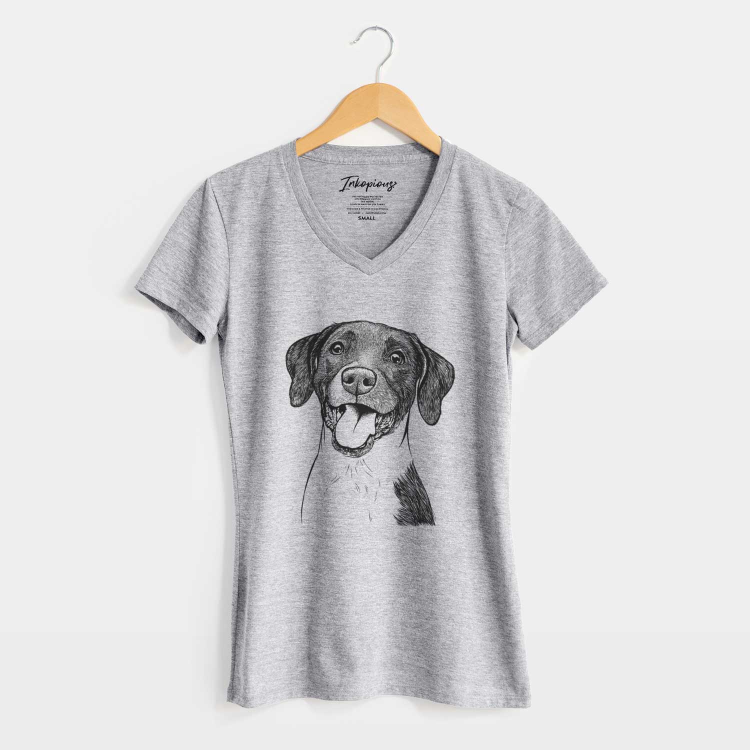 Bare Harper the Mixed Breed - Women's V-neck Shirt