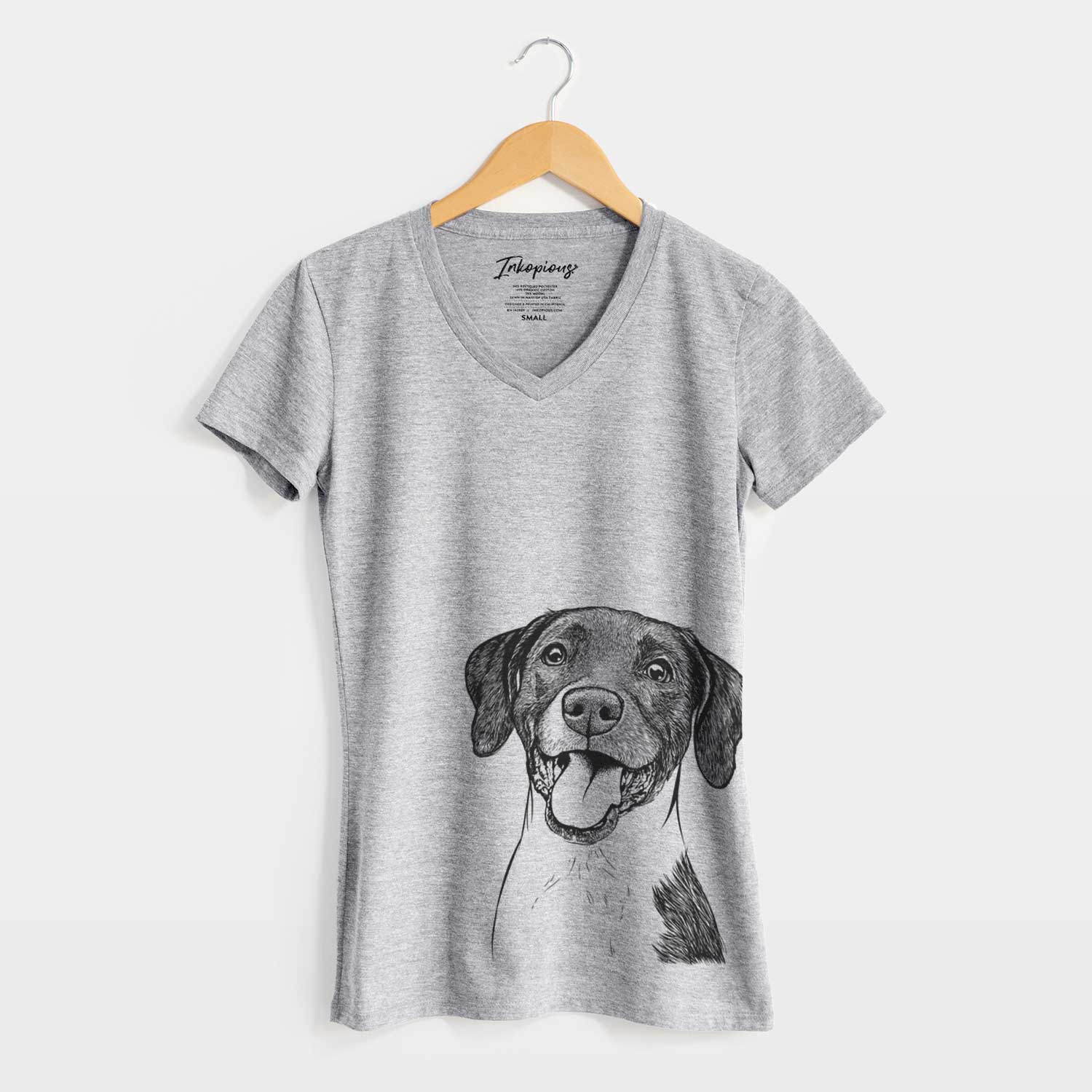 Bare Harper the Mixed Breed - Women's V-neck Shirt
