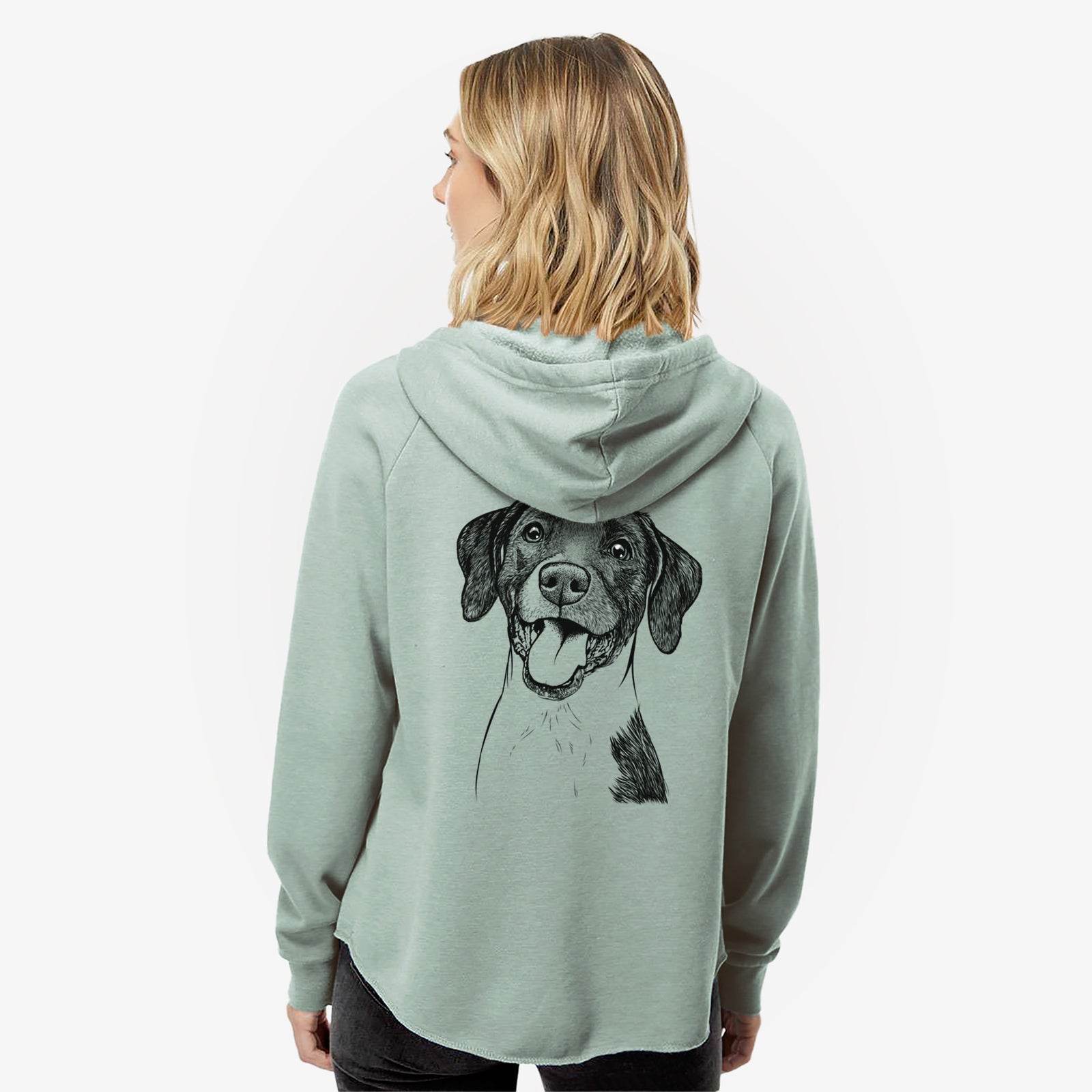 Harper the Mixed Breed - Women's Cali Wave Zip-Up Sweatshirt