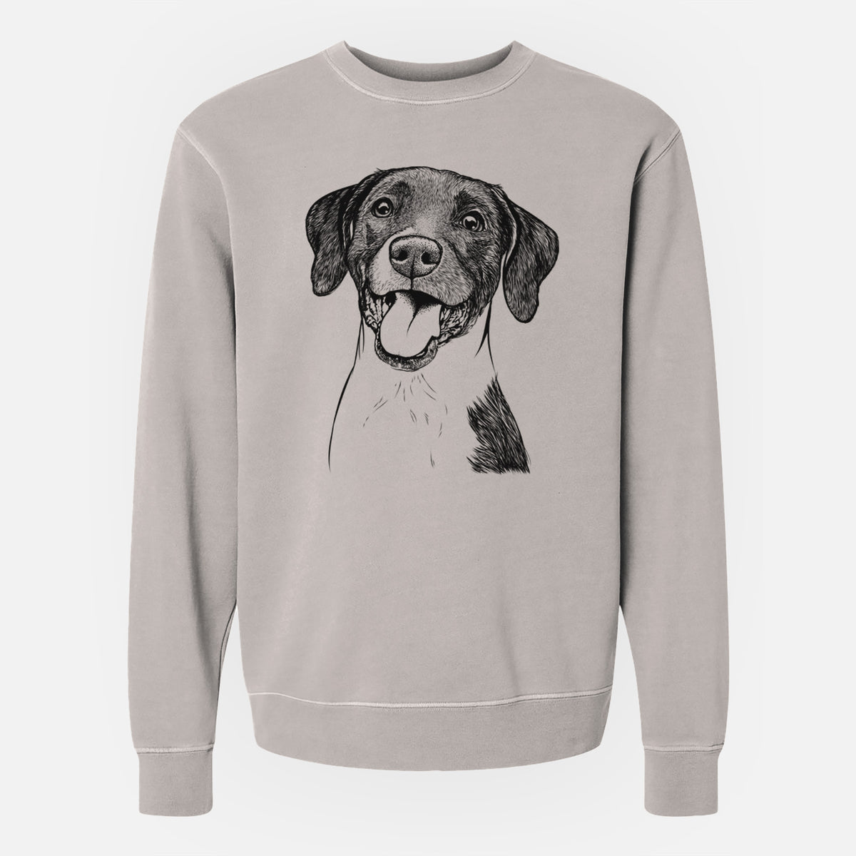 Bare Harper the Mixed Breed - Unisex Pigment Dyed Crew Sweatshirt