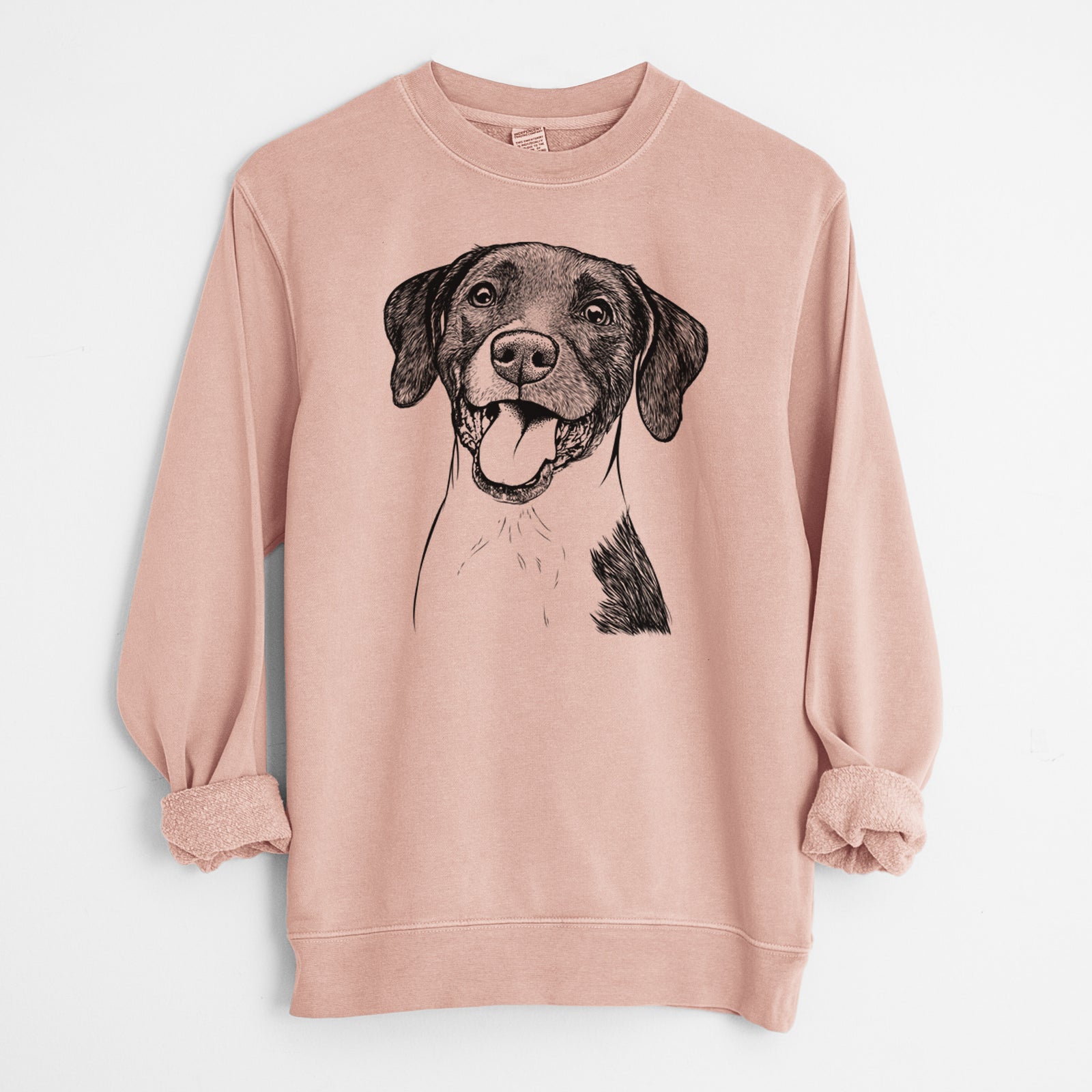 Bare Harper the Mixed Breed - Unisex Pigment Dyed Crew Sweatshirt