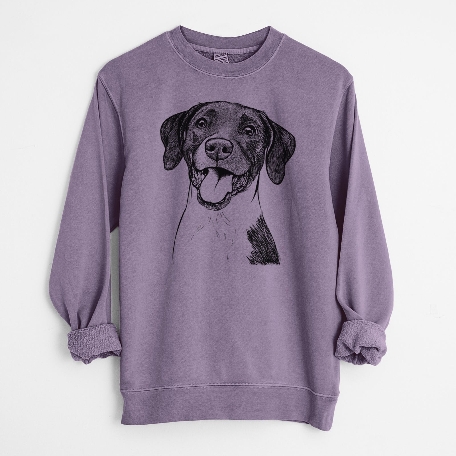 Bare Harper the Mixed Breed - Unisex Pigment Dyed Crew Sweatshirt