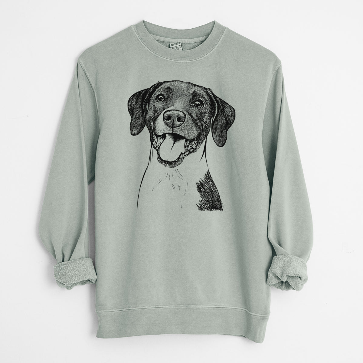 Bare Harper the Mixed Breed - Unisex Pigment Dyed Crew Sweatshirt