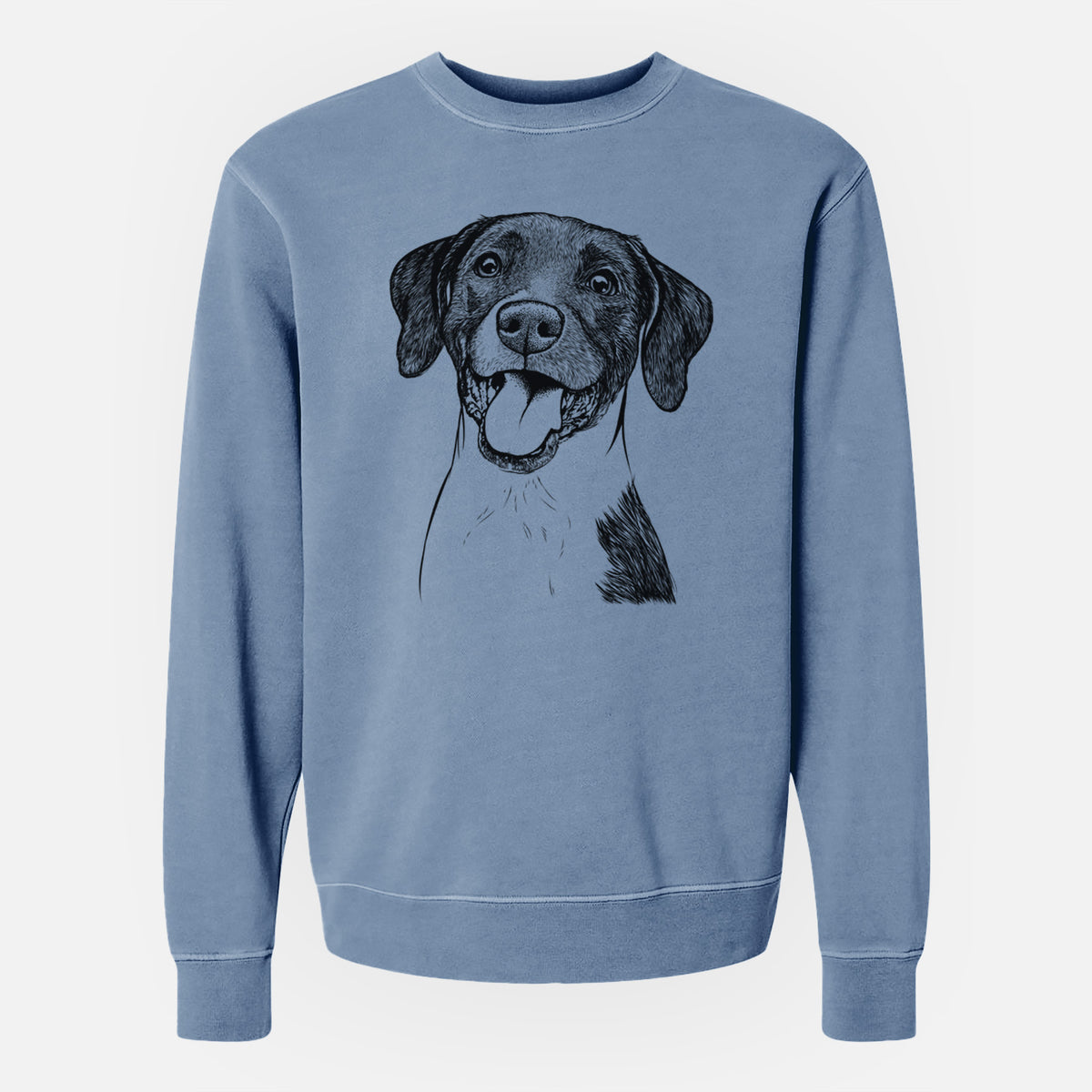 Bare Harper the Mixed Breed - Unisex Pigment Dyed Crew Sweatshirt