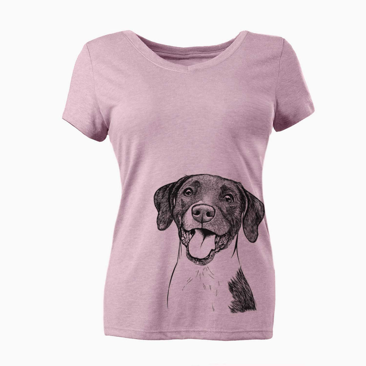 Bare Harper the Mixed Breed - Women's V-neck Shirt